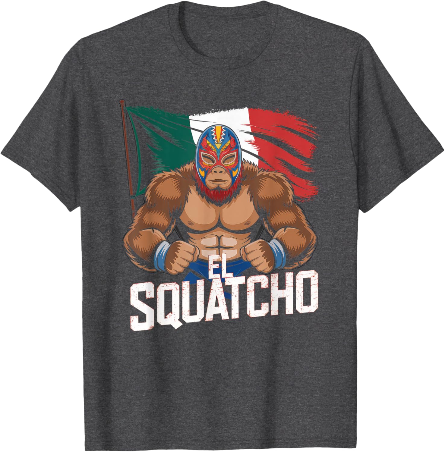 El Squatcho Bigfoot T-Shirt for Men and Women - Fun Sasquatch Design - 21