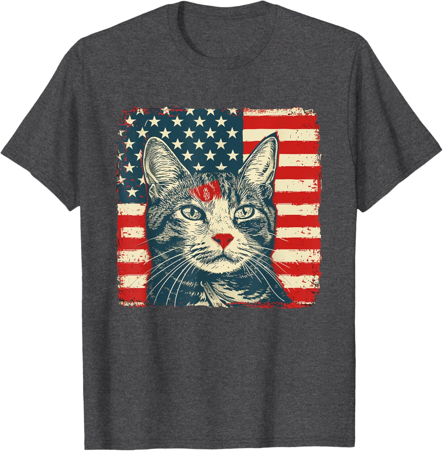 Patriotic Cat Shirt for Fourth of July Celebrations - Unisex T-Shirt - 11