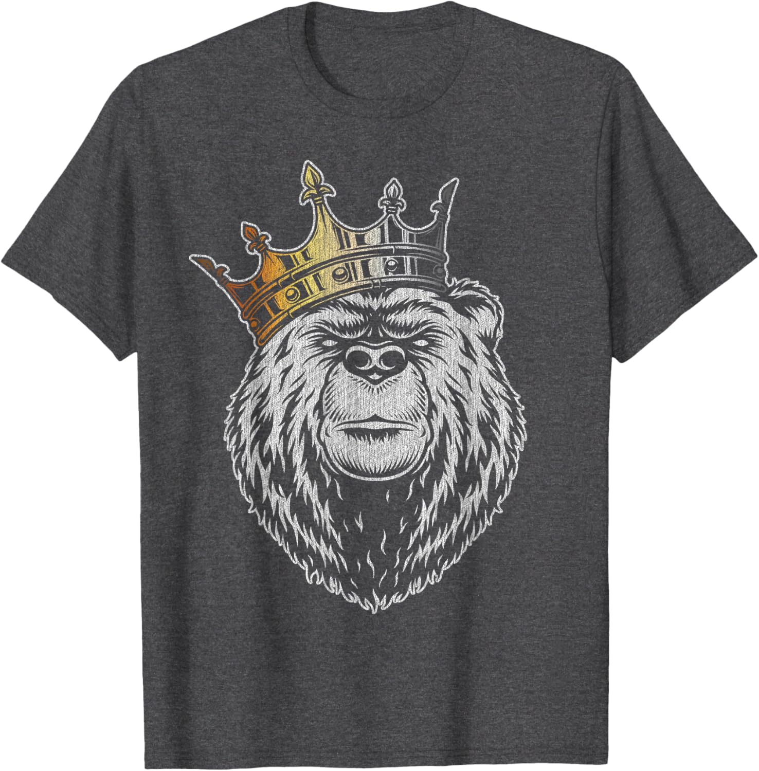 Bear Pride Majestic Crown T-Shirt in Bear Flag Colors for Everyone - 10