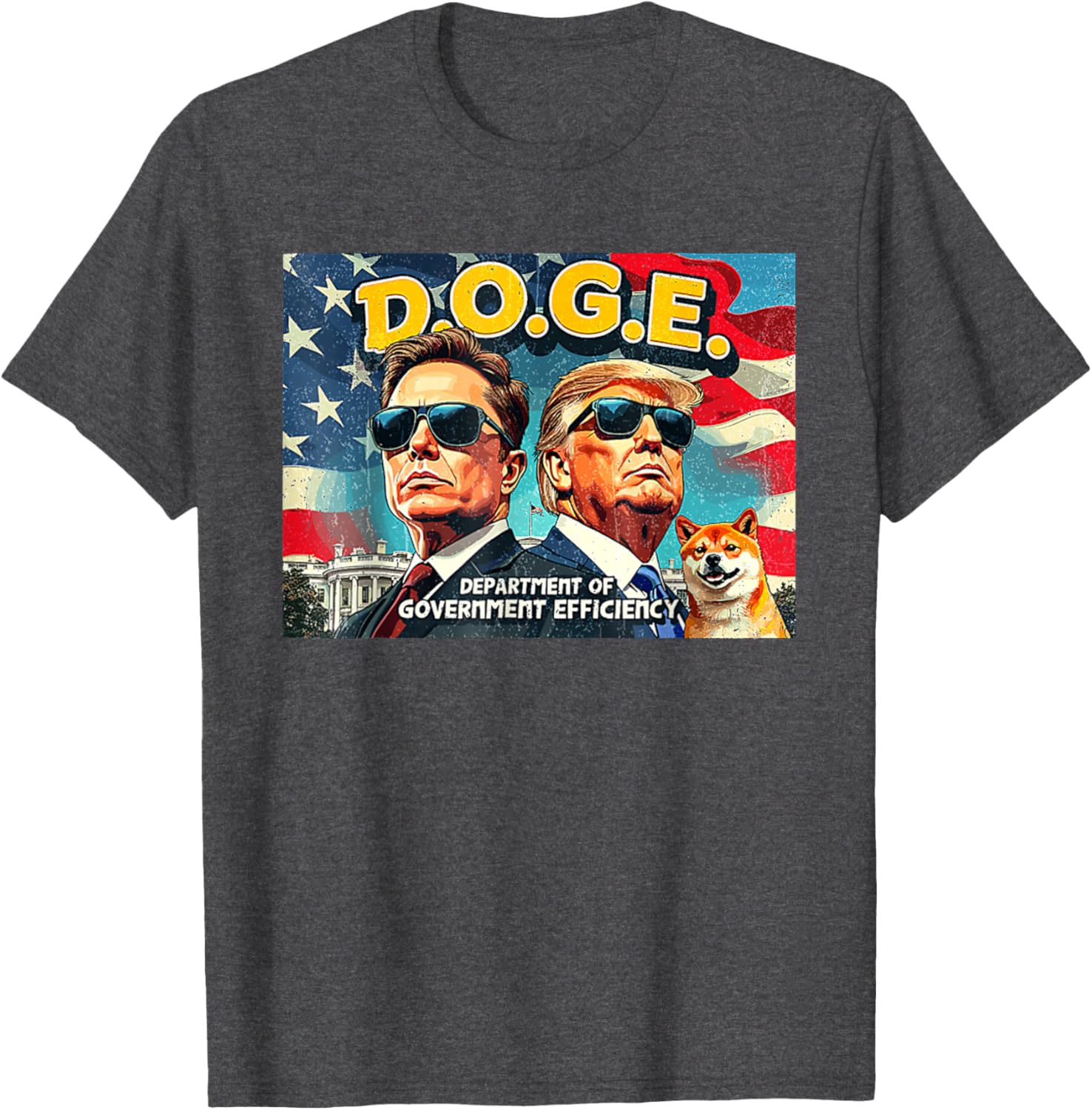 DOGE Department of Government Efficiency Trump 47th Anniversary T-Shirt - 12
