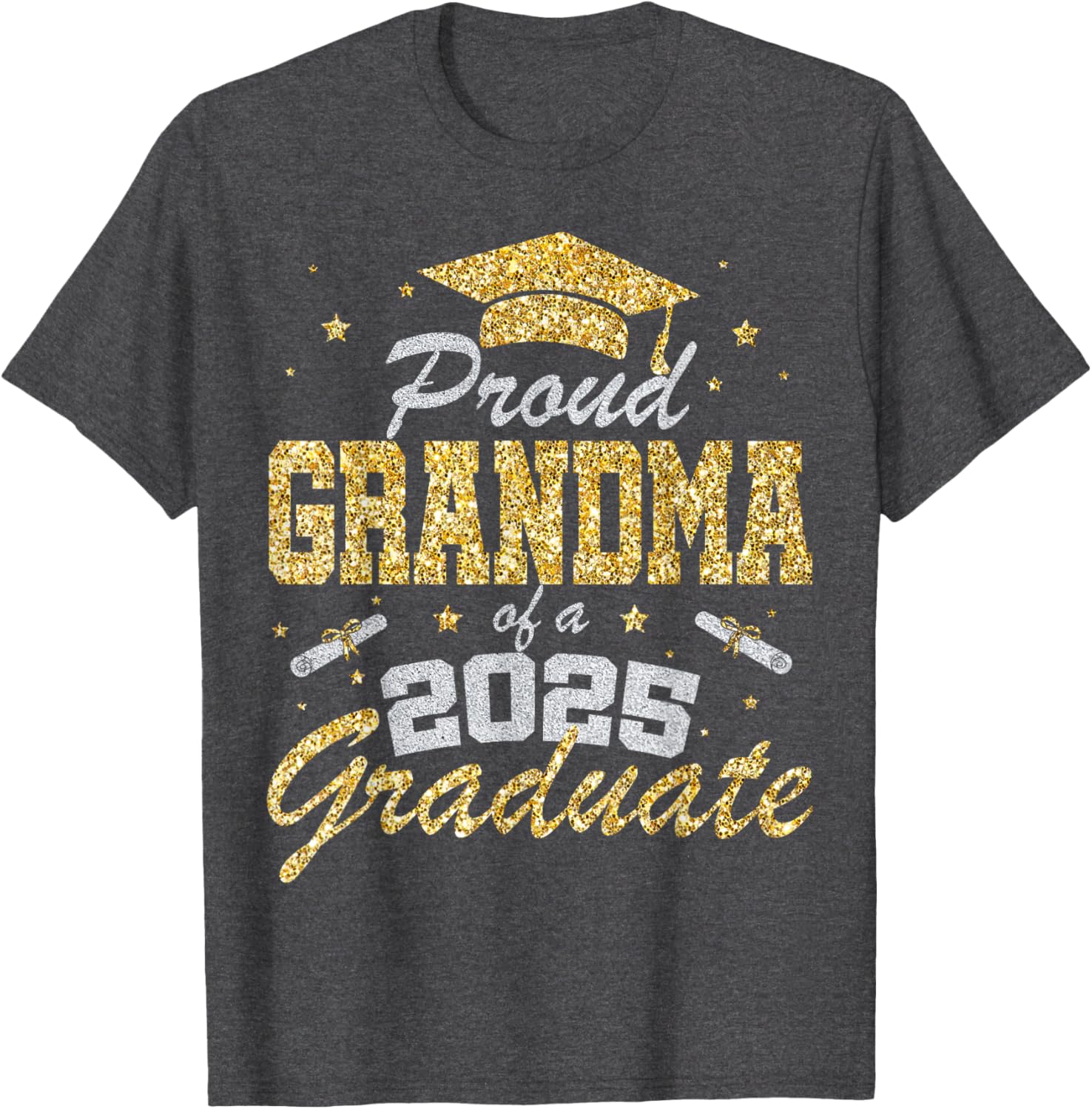Proud Grandma of 2025 Graduate T-Shirt for Celebrating Senior Year - 10
