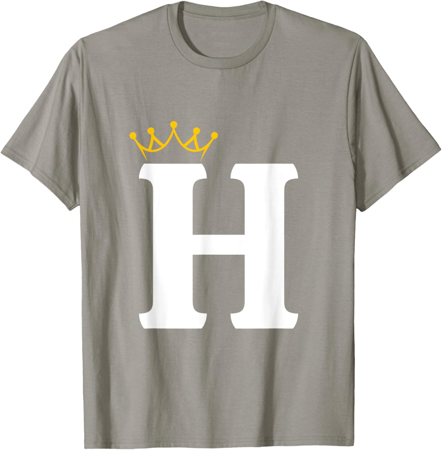 Crowned Letter H Monogram T-Shirt for Stylish Wear and Personal Touch - 3