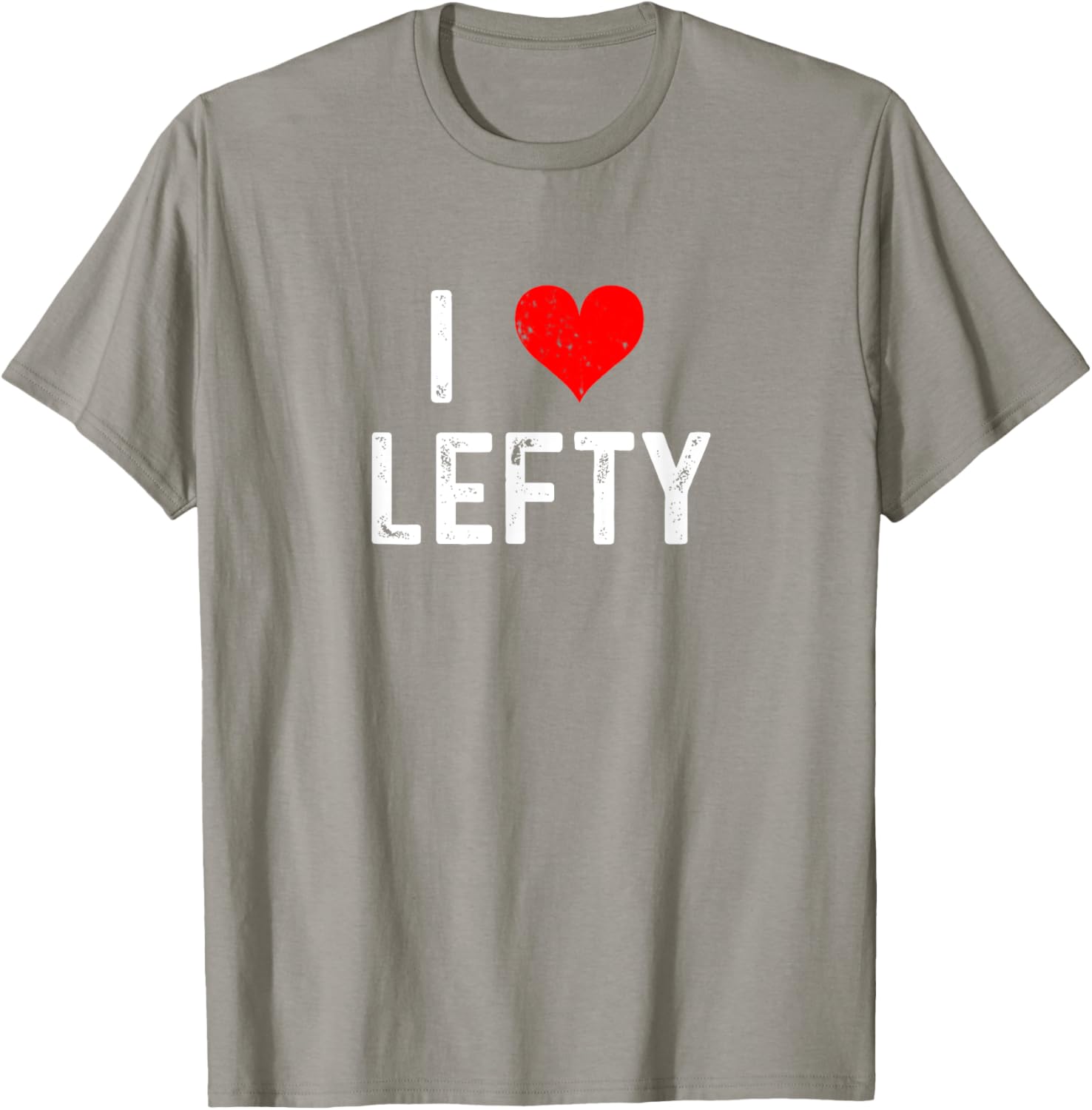 I Love Lefty Distressed Baseball Pitcher T-Shirt for Left-Handed Fans - 3