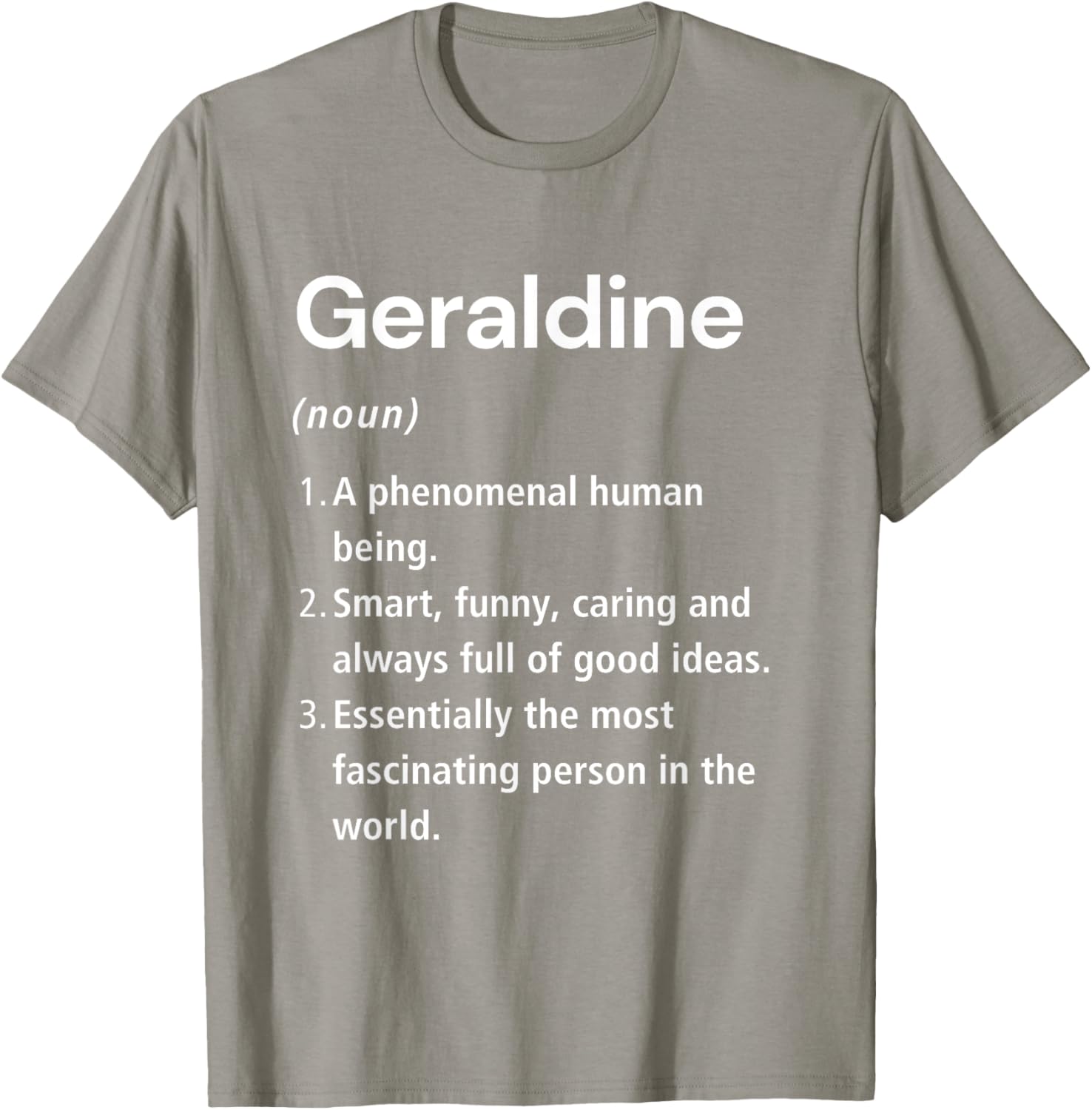 Funny Geraldine Name Definition T-Shirt - Unique Gift for Everyone - 14