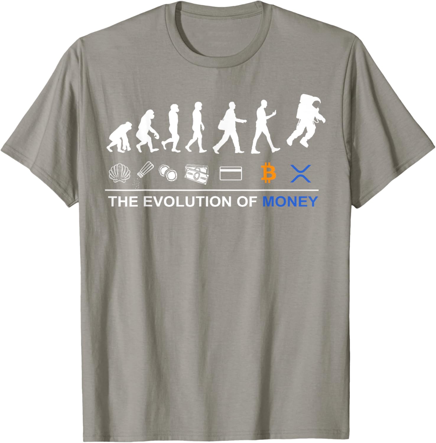 Sophisticated XRP T-Shirt - Celebrate Bitcoin's Evolution to the Moon - 8