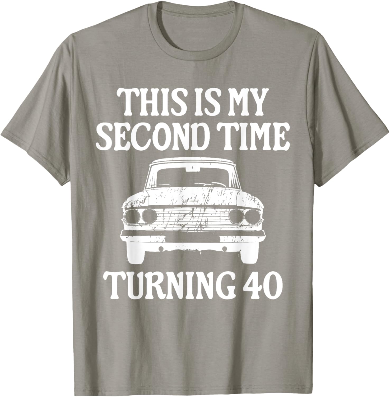 Funny 80th Birthday T-Shirt for Grandpa - Second Time Turning 40 - 4