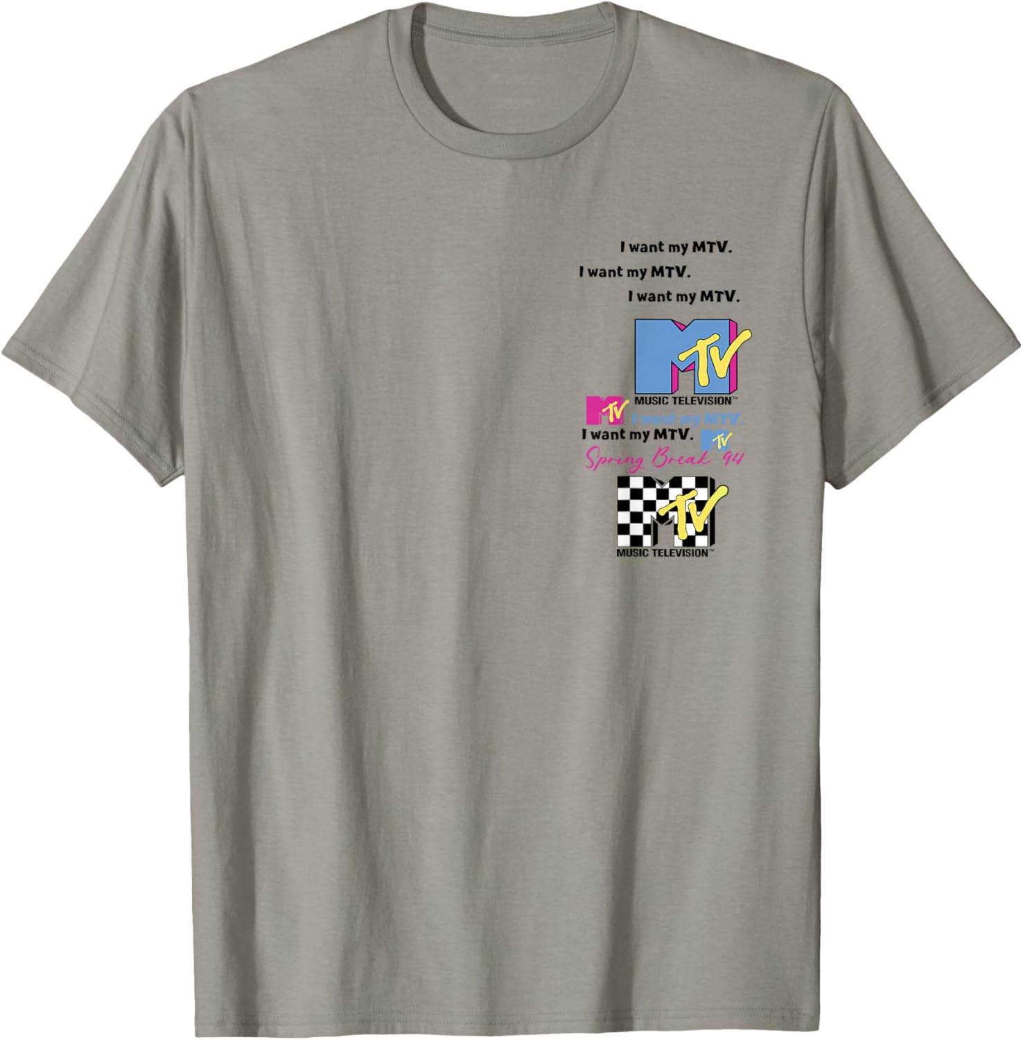 MTV Spring Break 94 Retro Pop Art Tee - Vintage Style Graphic T-Shirt - 3