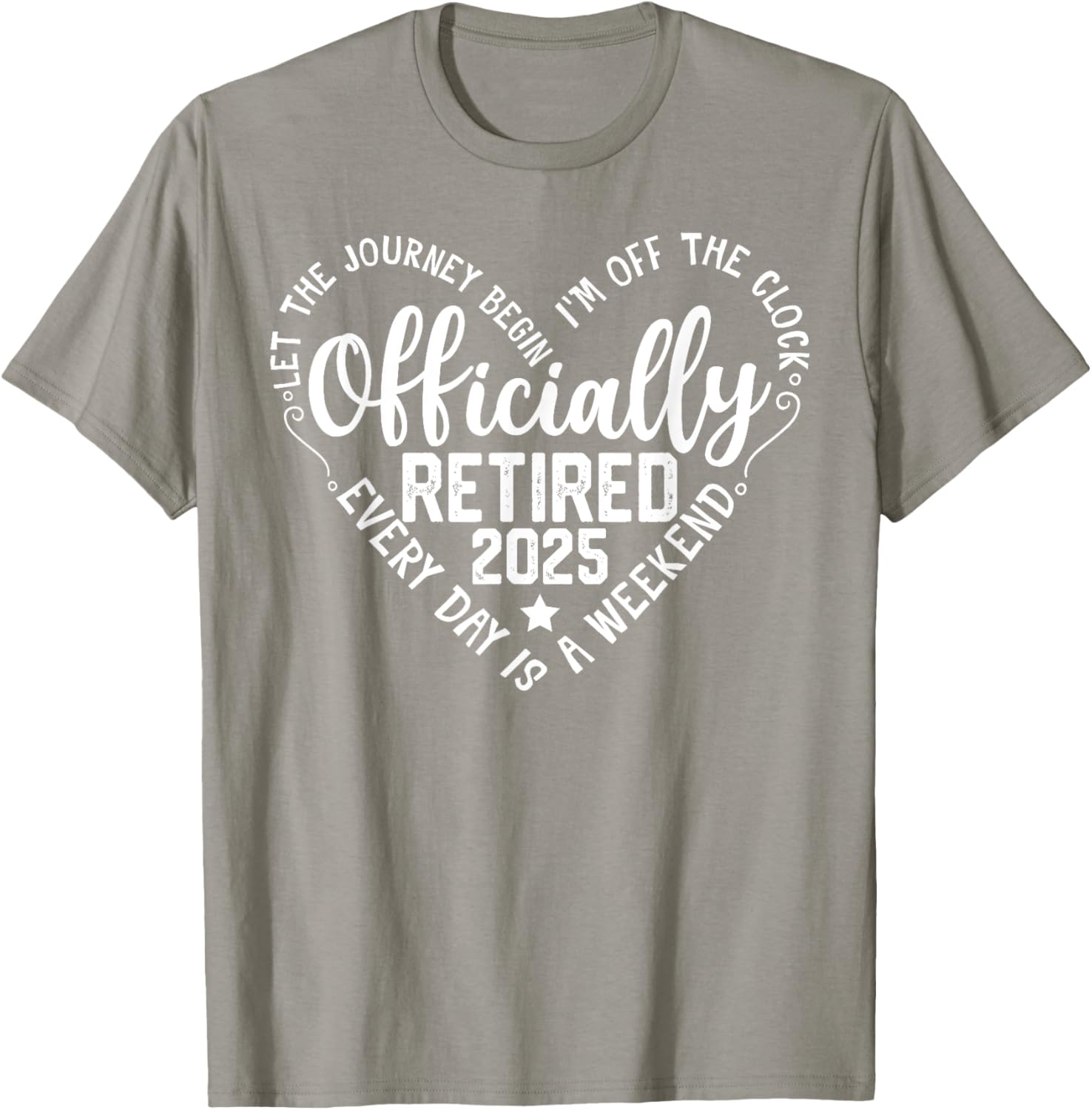 Officially Retired 2025 Heart T-Shirt for Women - Perfect Retirement Gift - 2