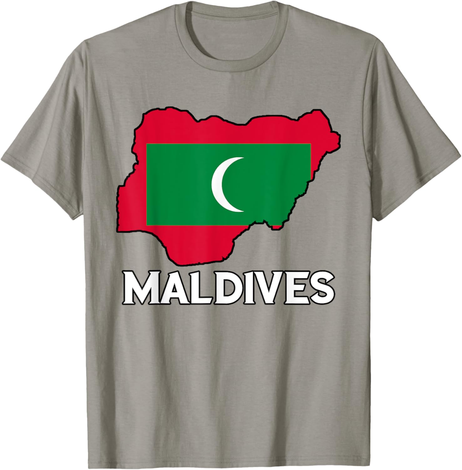 Maldivian Pride Flag Map T-Shirt for Comfort and Style in Clothing - 23