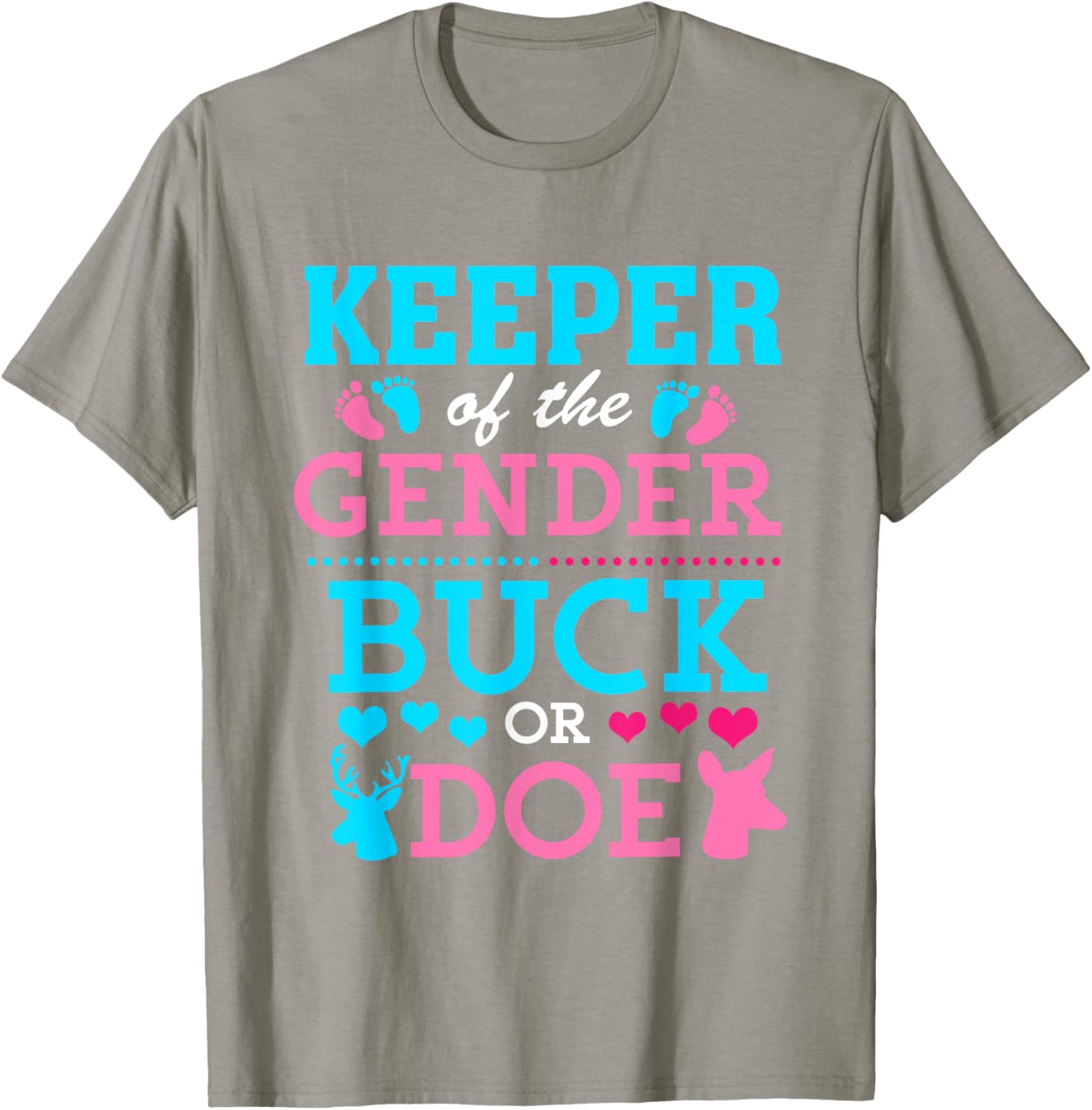 Funny Buck or Doe Gender Reveal T-Shirt for Baby Shower Celebrations - 21