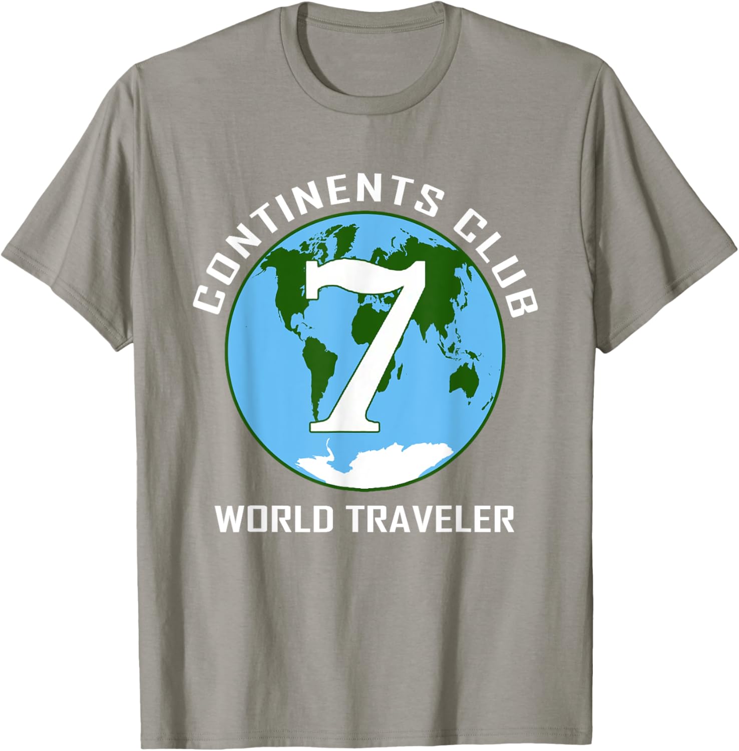 7 Continents World Traveler Club Double-Sided T-Shirt for Adventurers - 11