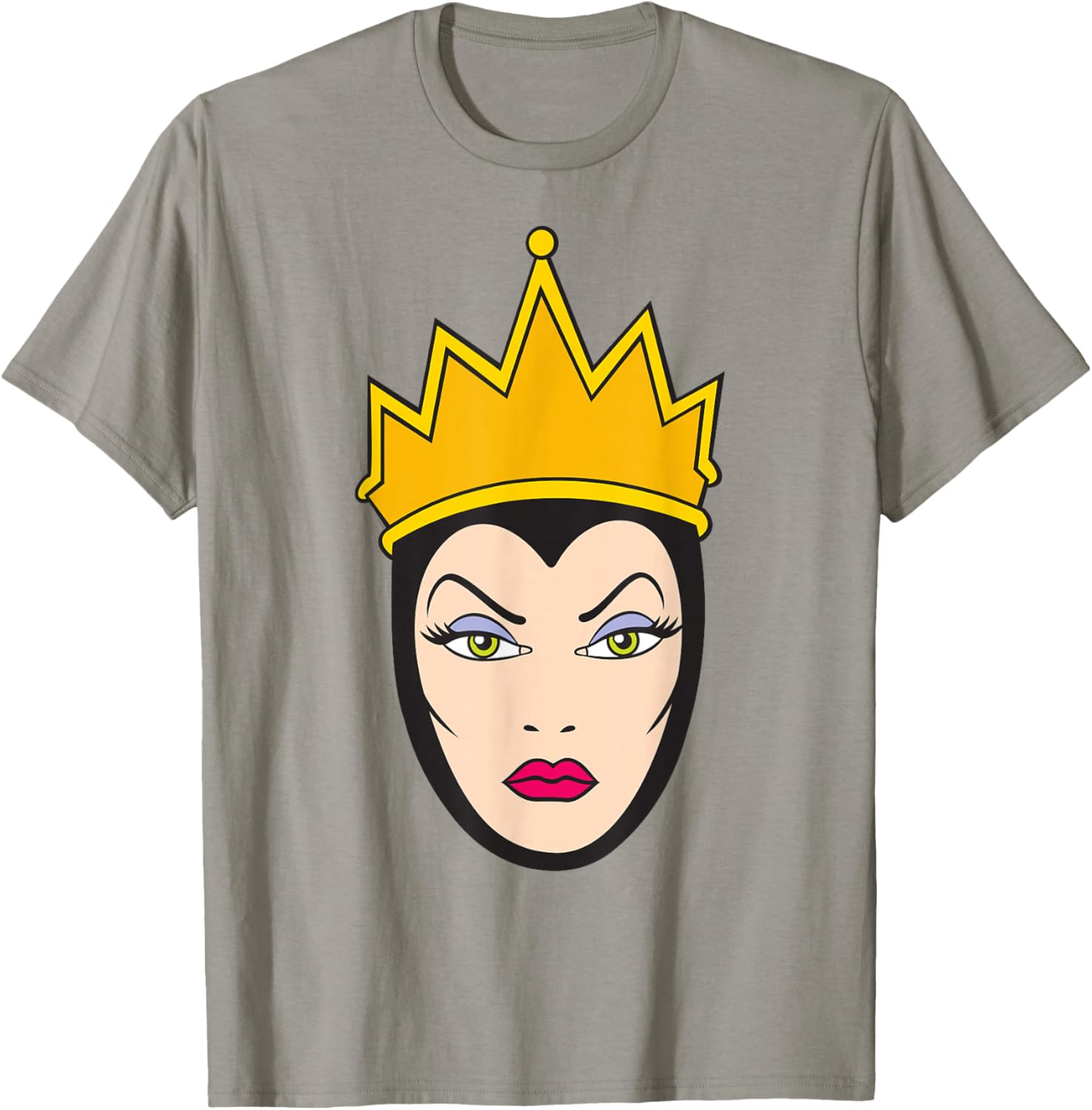 Disney Villains Evil Queen Big Face T-Shirt for Snow White Fans - 27