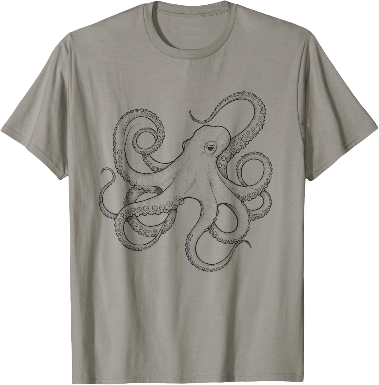 Octopus Sketch Design Idea T-Shirt for Unique Style and Fun Fashion - 8
