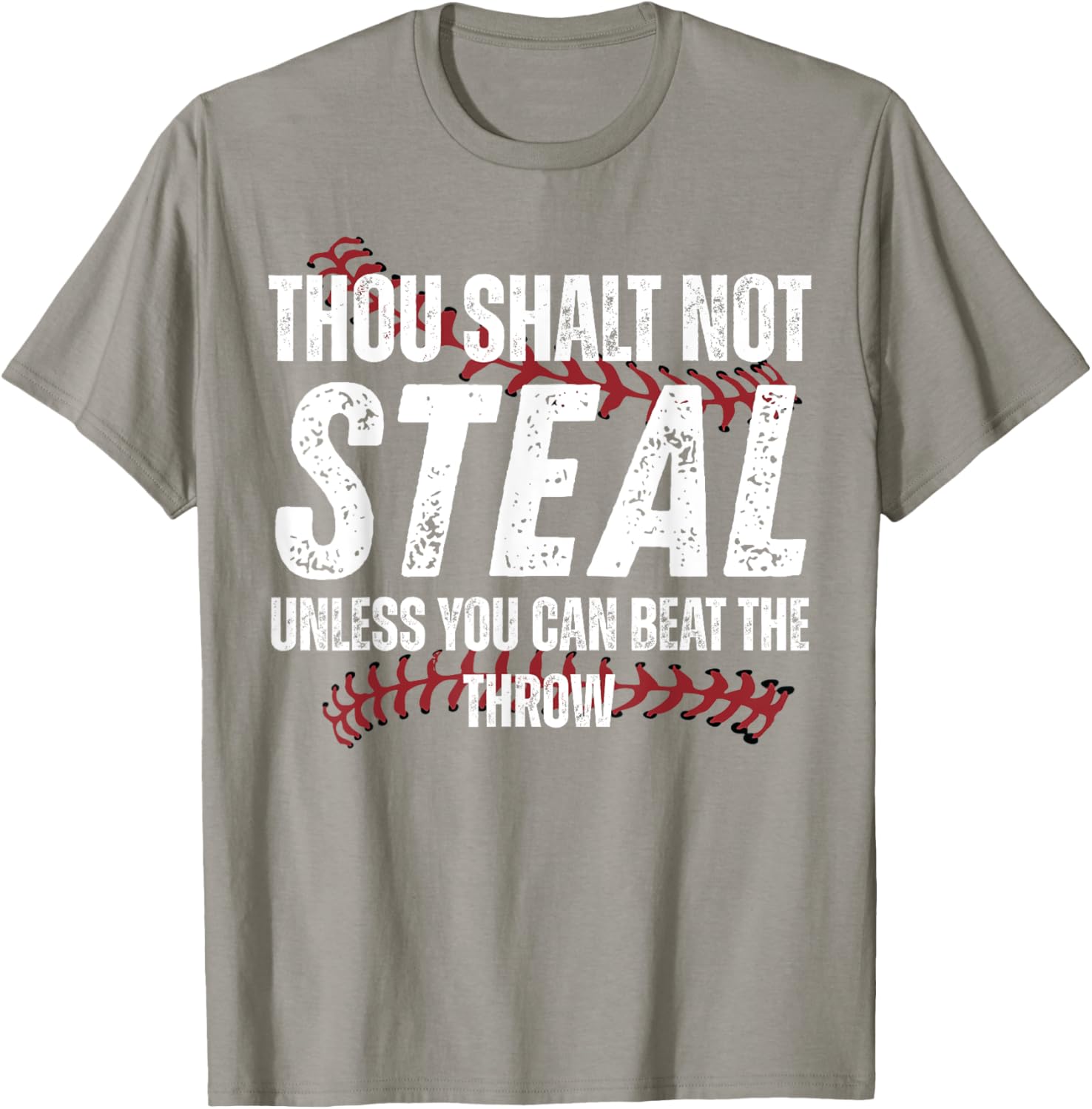 Thou Shalt Not Steal Unless You Can Beat The Throw Fun T-Shirt - 3