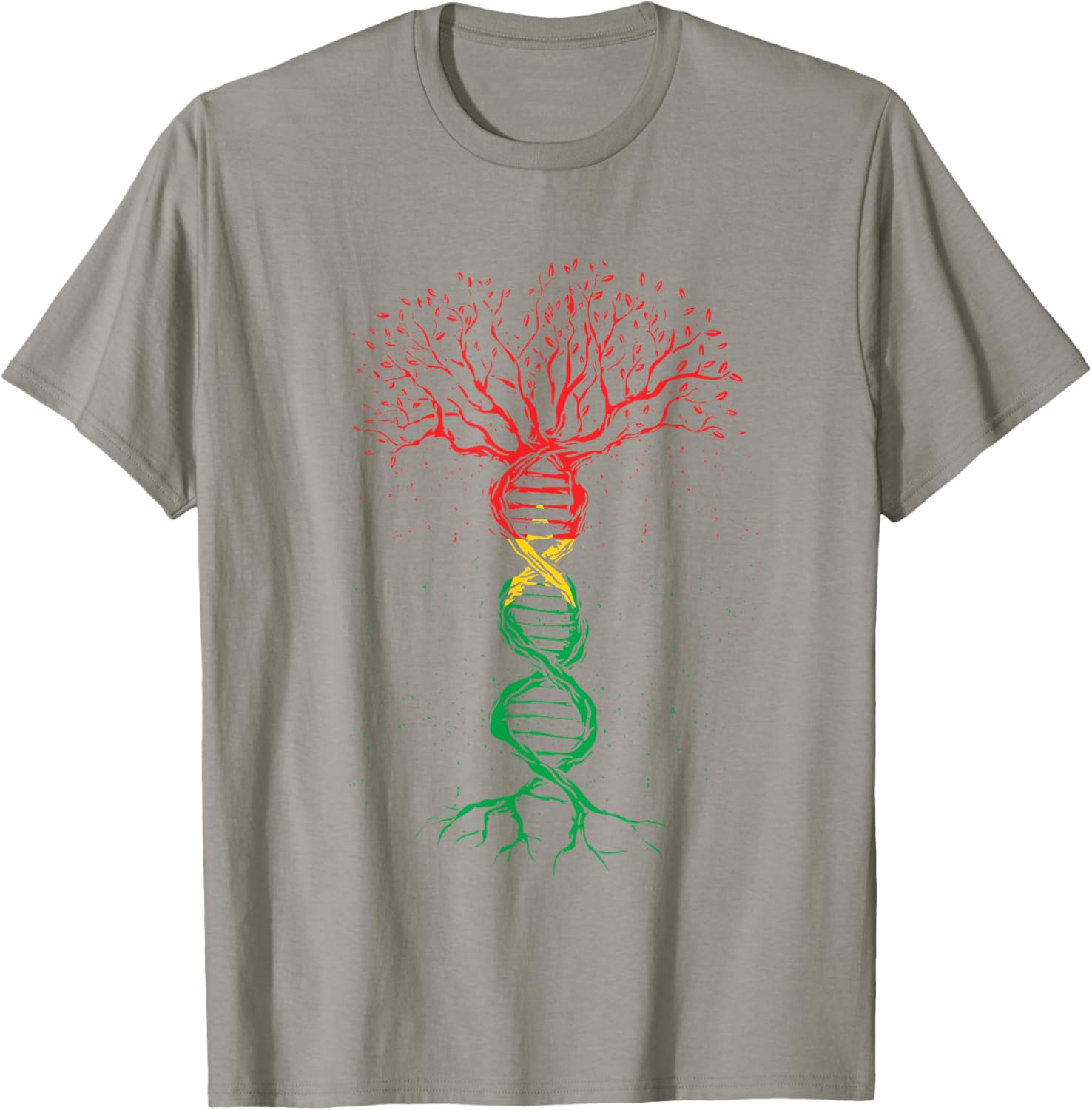 Burkina Faso Pride T-Shirt with DNA Tree Roots and Flag Design - 3