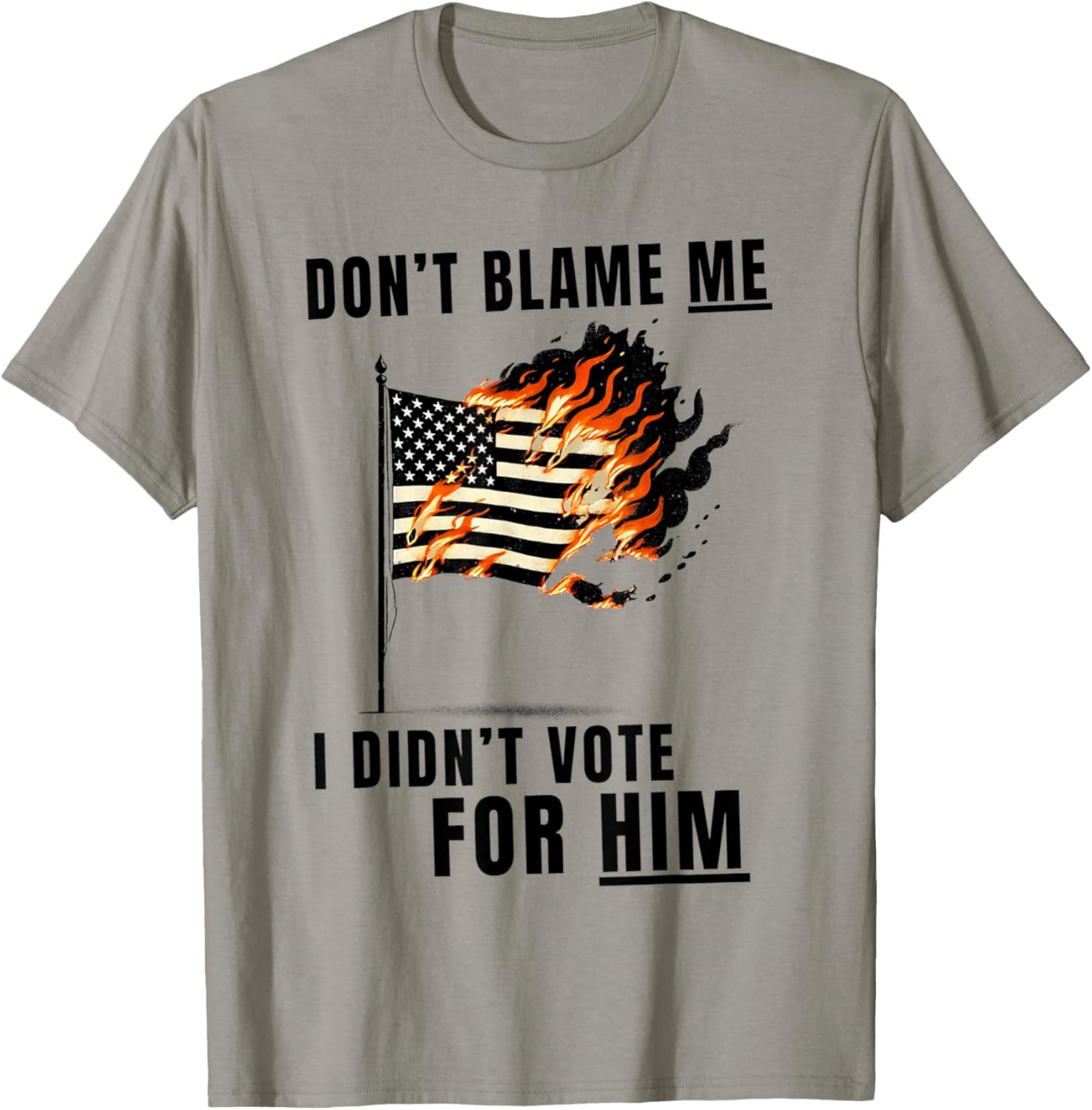 Funny Don't Blame Me I Didn't Vote For Him T-Shirt for Casual Wear - 18