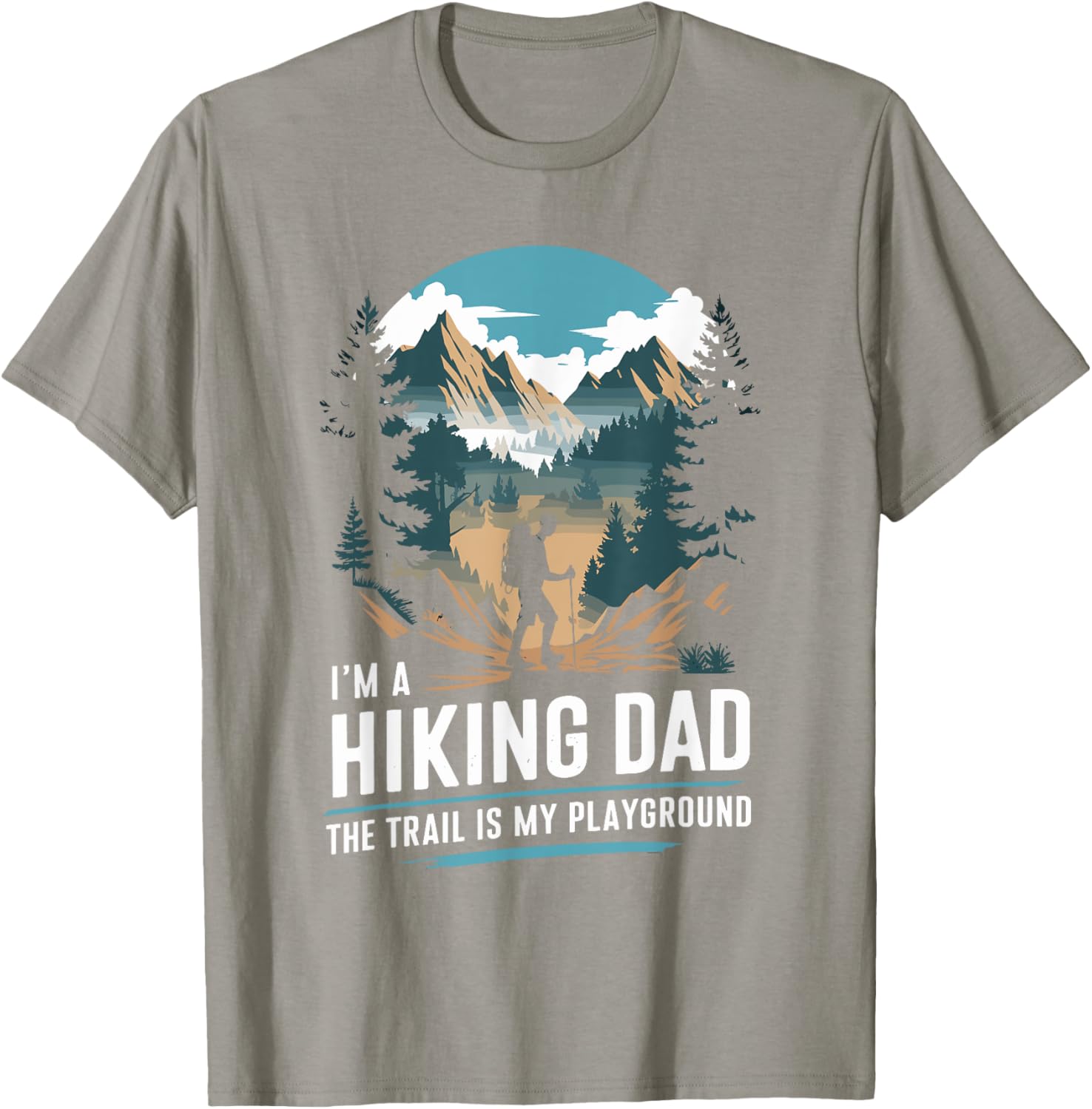 Hiking Dad Trekking T-Shirt for Outdoor Mountain Adventures - 24