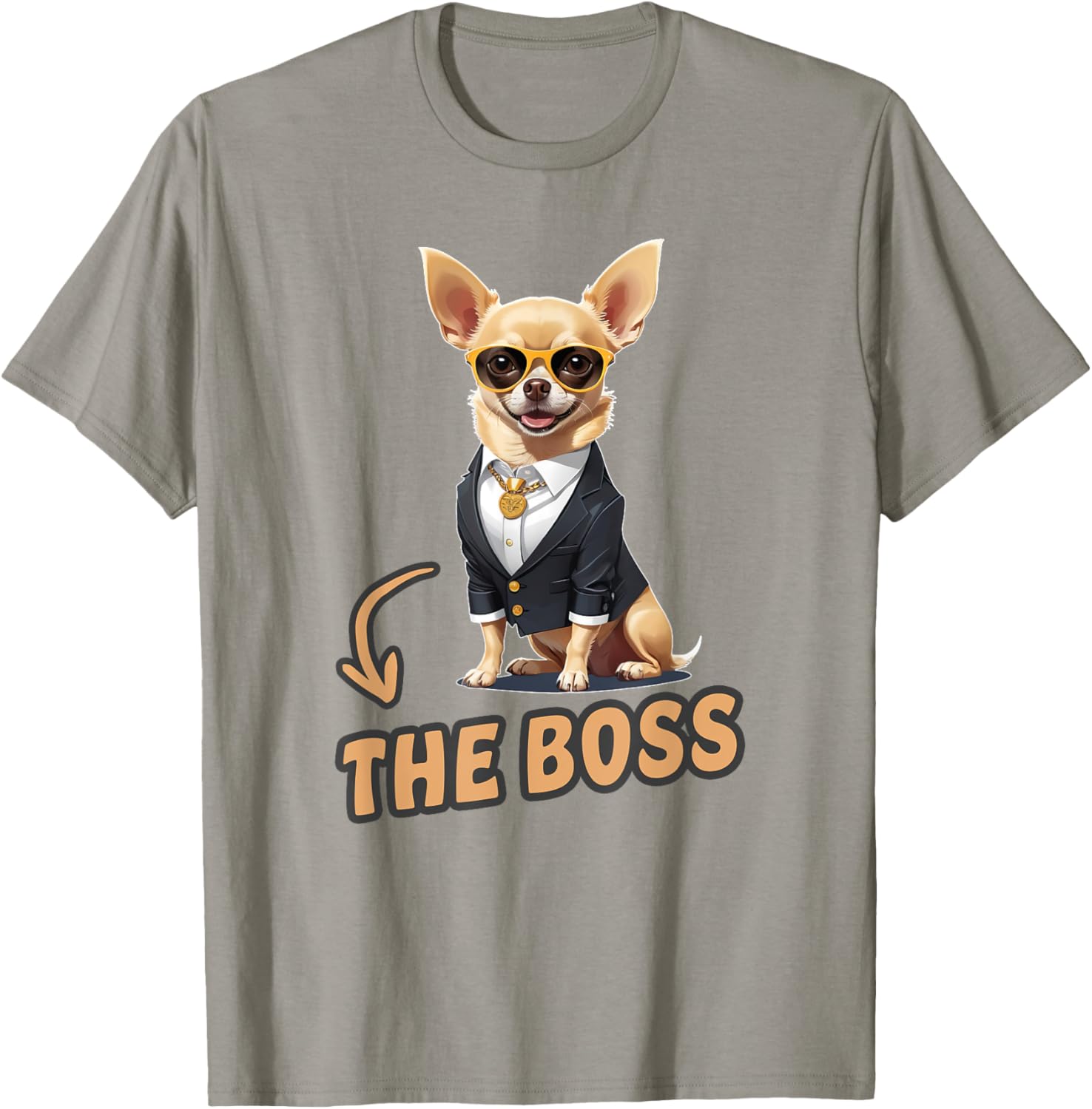 Funny Chihuahua The Boss T-Shirt for Dog Lovers and Owners - 4
