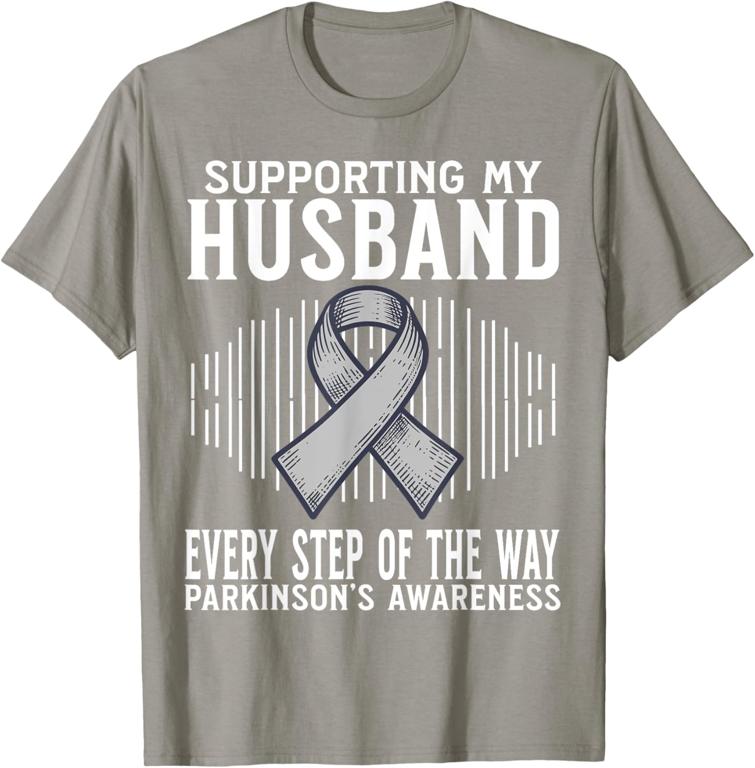 Support My Husband Parkinson's Disease Awareness T-Shirt Gift - 19