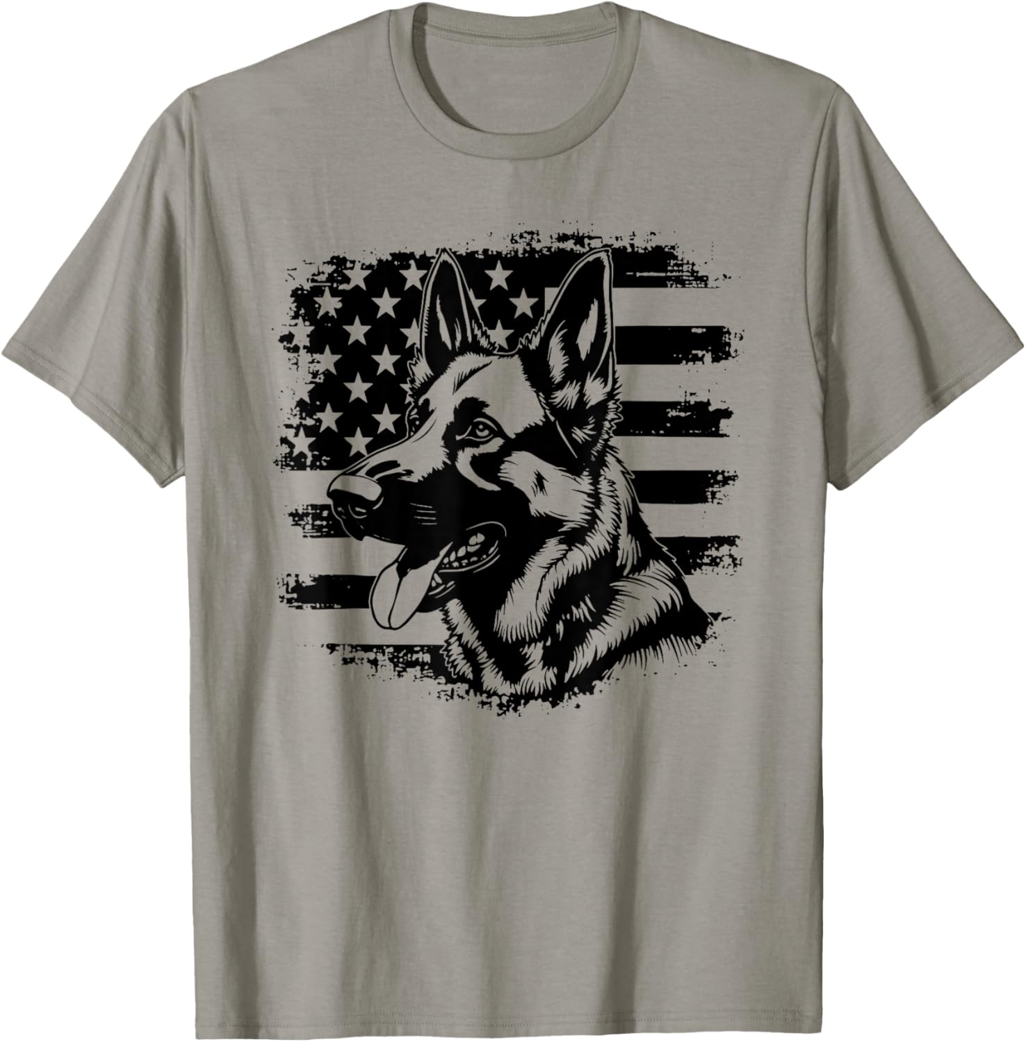 Patriotic German Shepherd USA Flag Sunglasses T-Shirt for 4th of July - 9