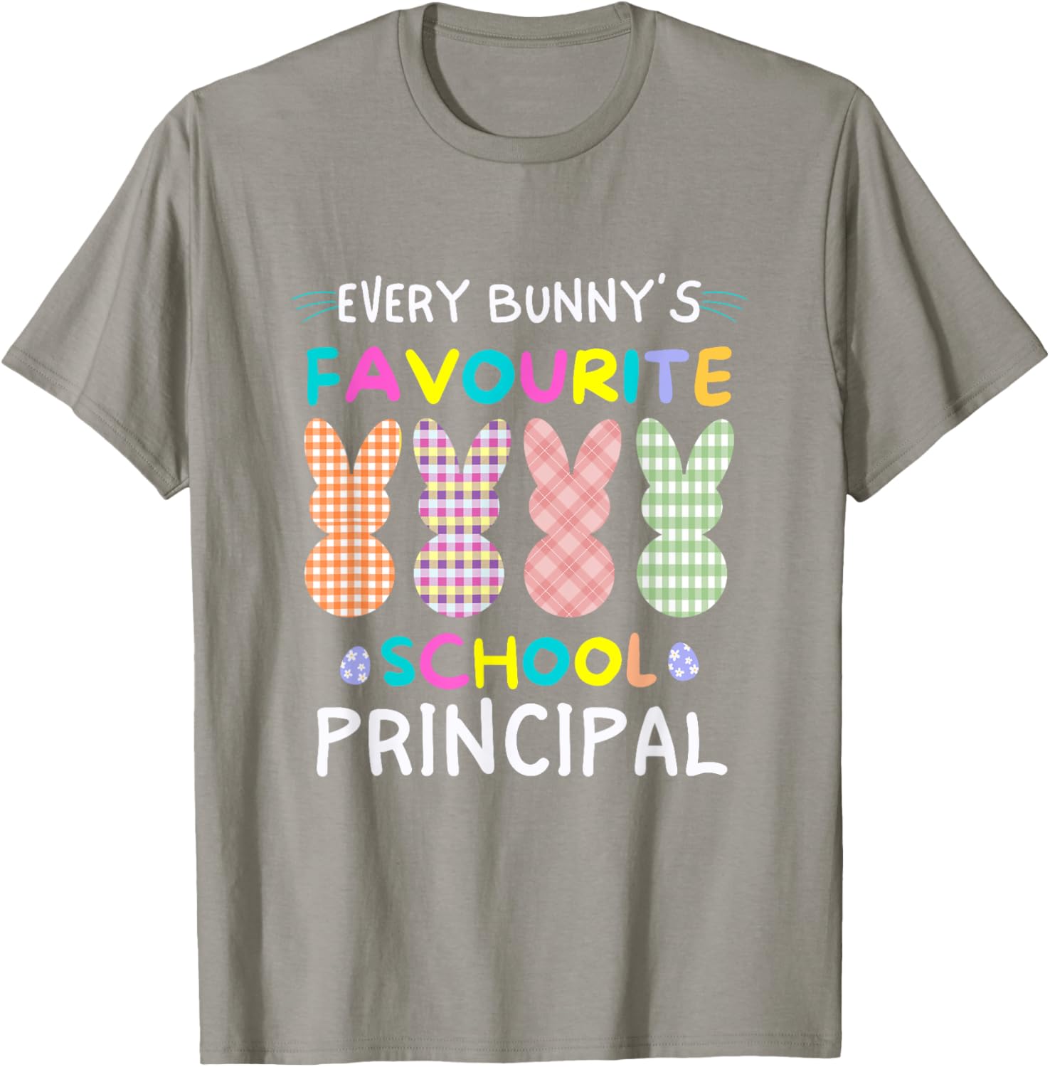 Every Bunny's Favorite Principal Easter Egg Hunt T-Shirt for Fun Celebrations - 6