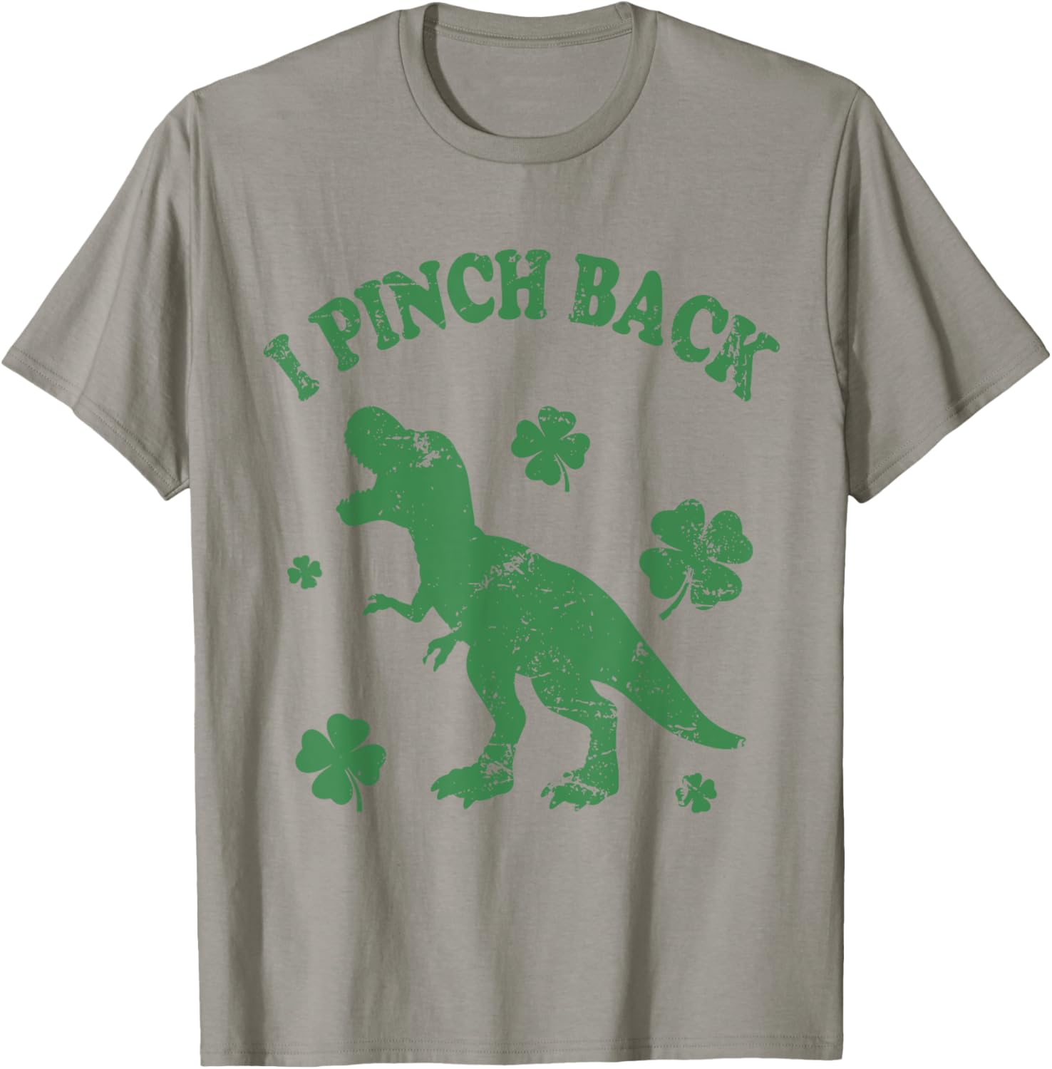 Funny T-Rex Punch Back St Patrick's Day T-Shirt for Fun Celebrations - 1