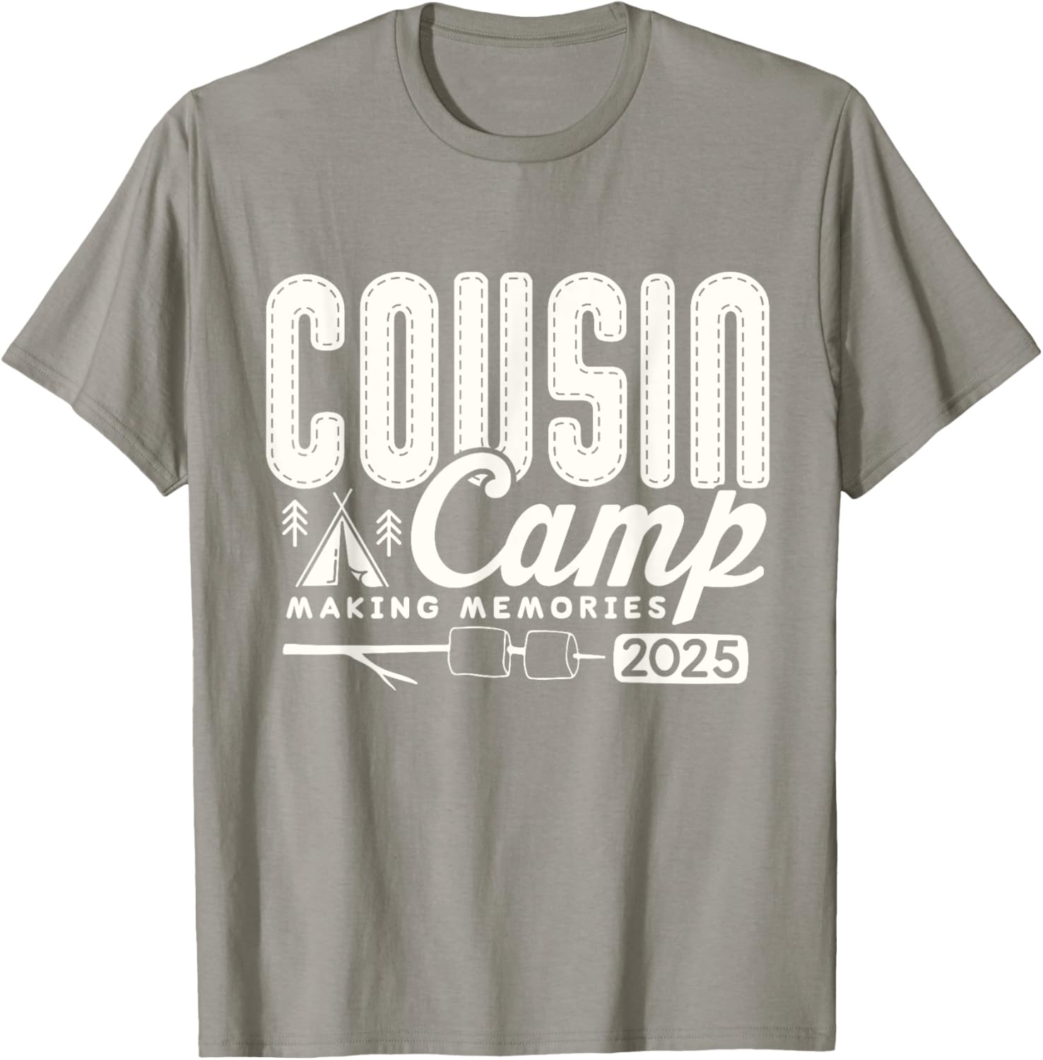 Cousin Camp Crew 2025 Family Vacation T-Shirt for Fun Summer Memories - 5