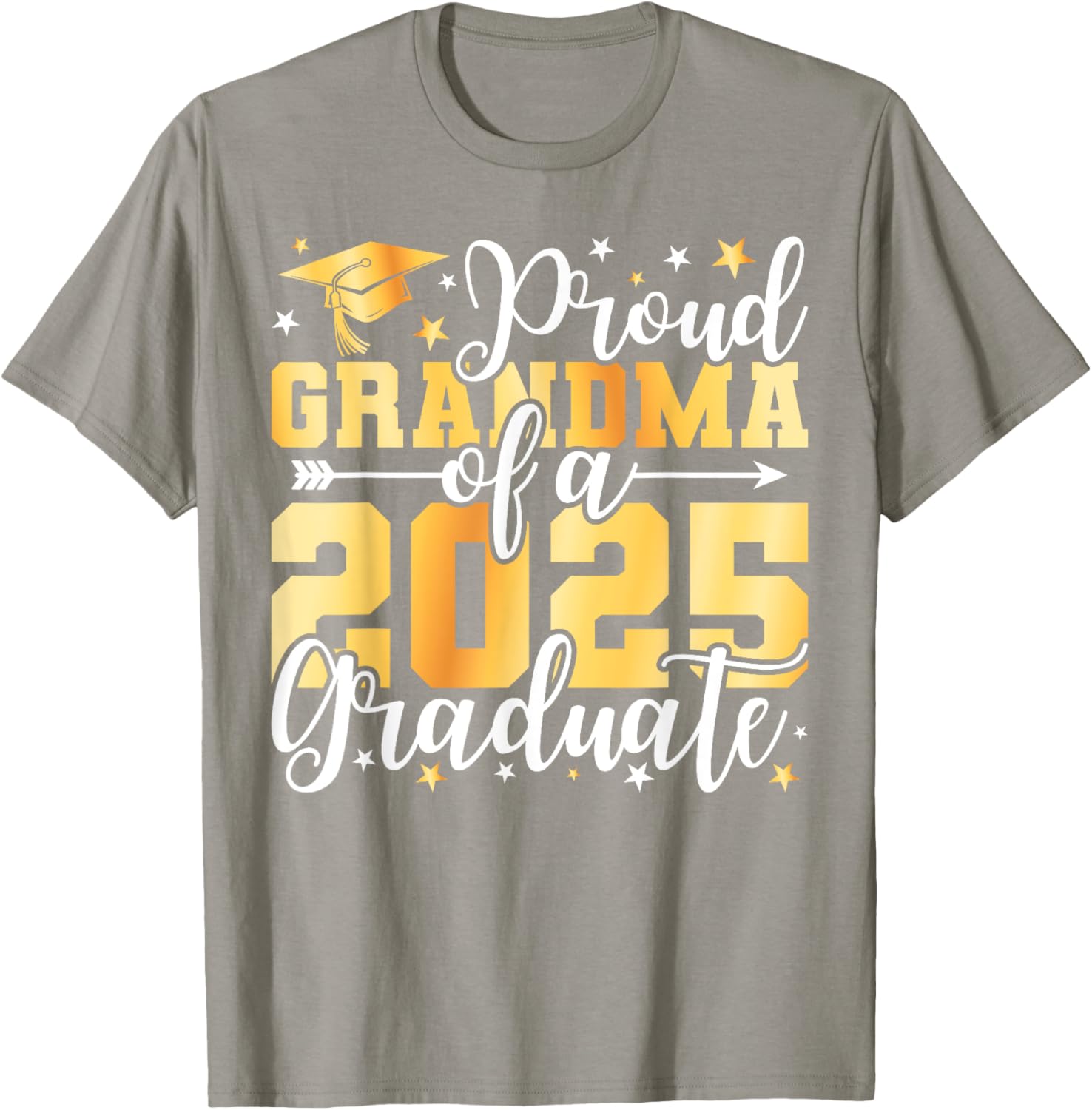 Proud Grandma of 2025 Graduate T-Shirt for Graduation Celebrations - 18