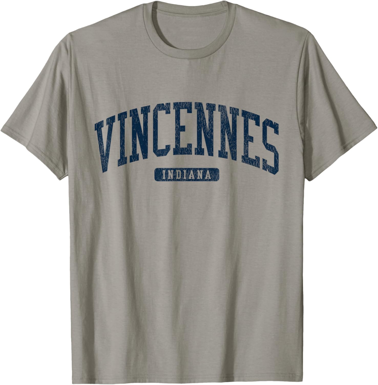 Vincennes Indiana College Style Blue T-Shirt for Students and Alumni - 17