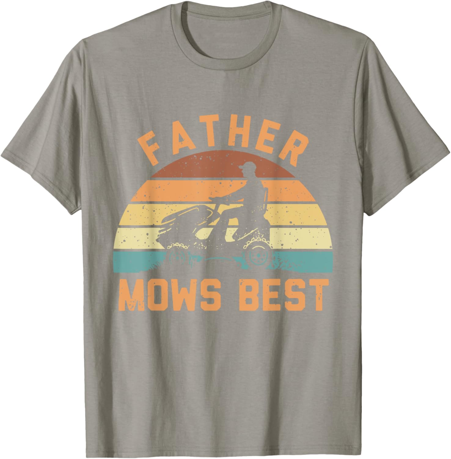 Father Mows Best Funny Retro Dad T-Shirt for Mowing Enthusiasts - 5