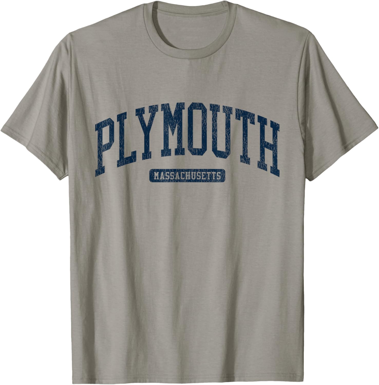 Plymouth MA College Blue T-Shirt for Stylish Campus Vibes - 14