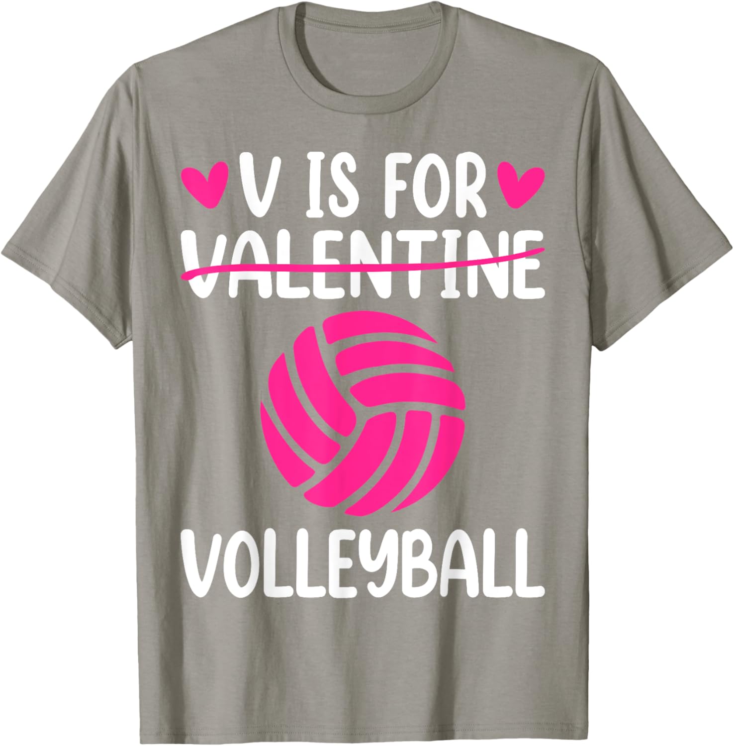 V is for Valentine Volleyball T-Shirt for Boys and Girls Fun Style - 9