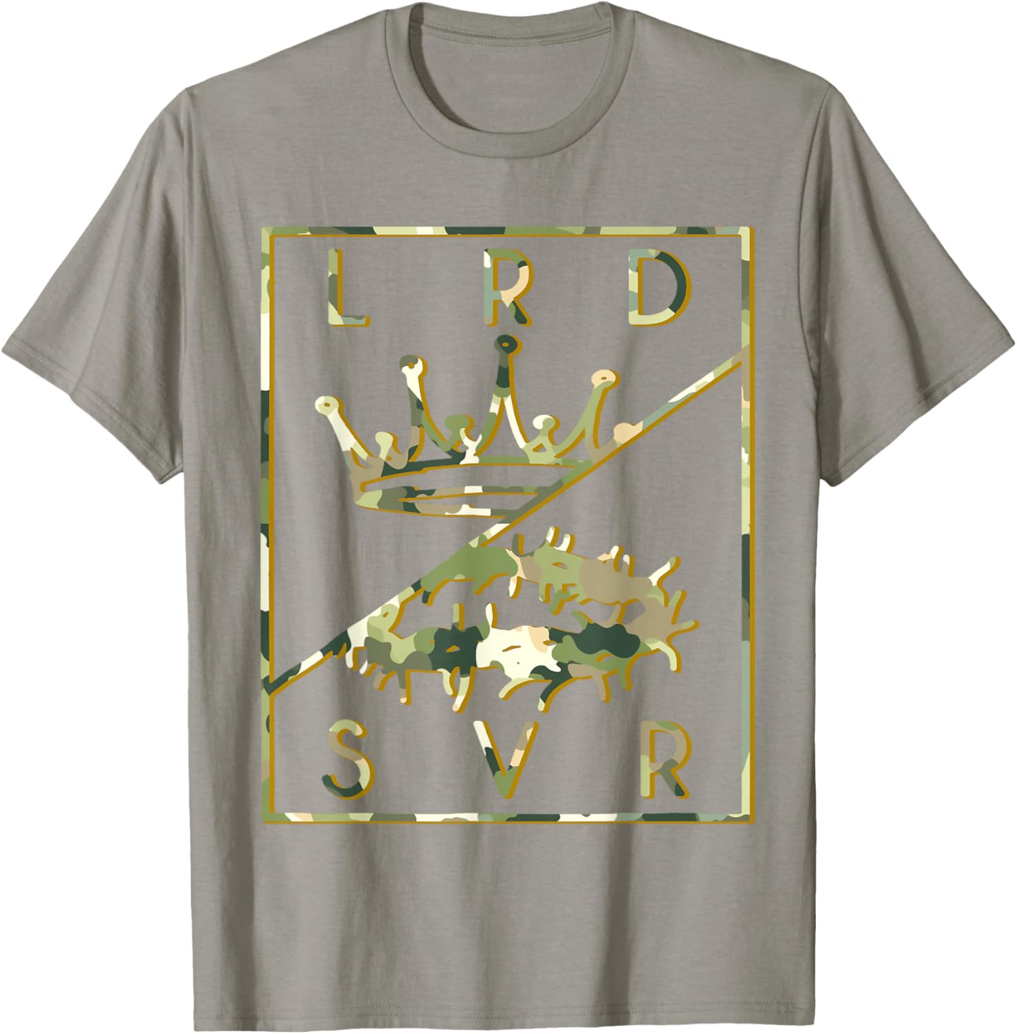 Camo Jesus Crown T-Shirt - Christian King Lord & Savior Apparel - 18