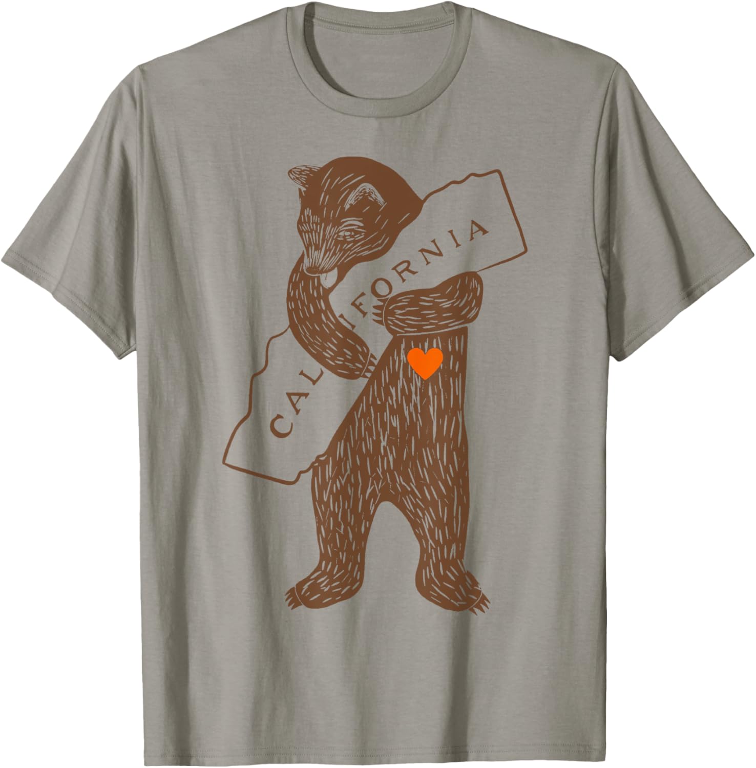 California Strong Grizzly Bear T-Shirt for Outdoor Enthusiasts - 9