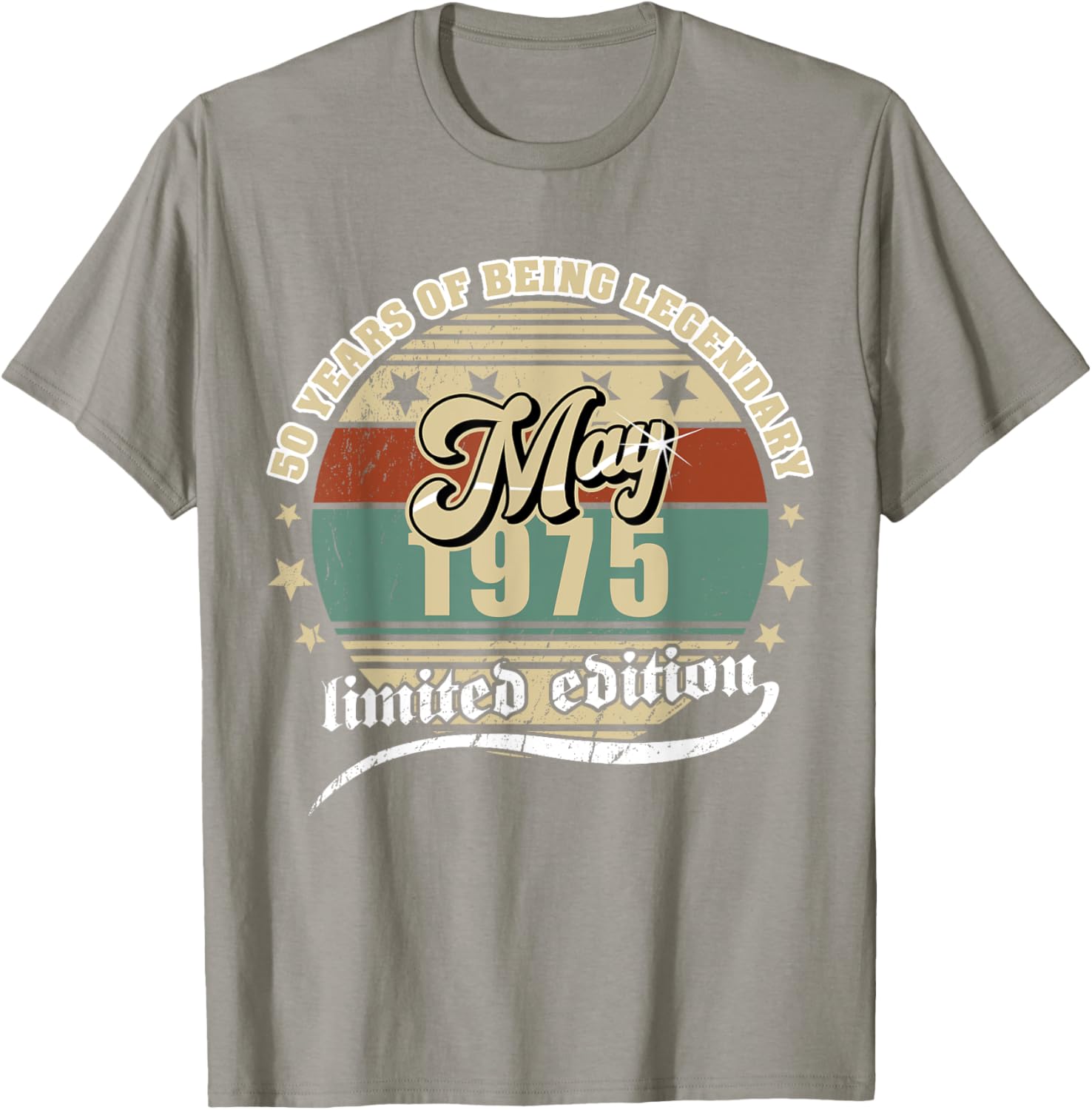 Vintage 50th Birthday May 1975 T-Shirt for Legendary Celebration - 22