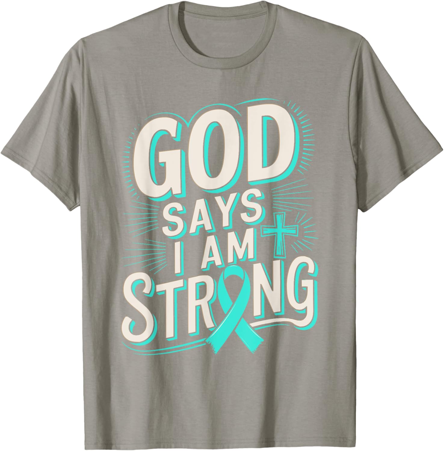 God Says I'm Strong Survivor Dysautonomia Awareness T-Shirt for Supporters - 13