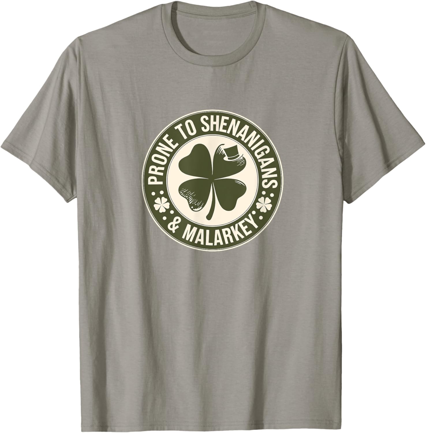 Prone to Shenanigans St Patrick's Day Clover T-Shirt for Fun Celebrations - 28
