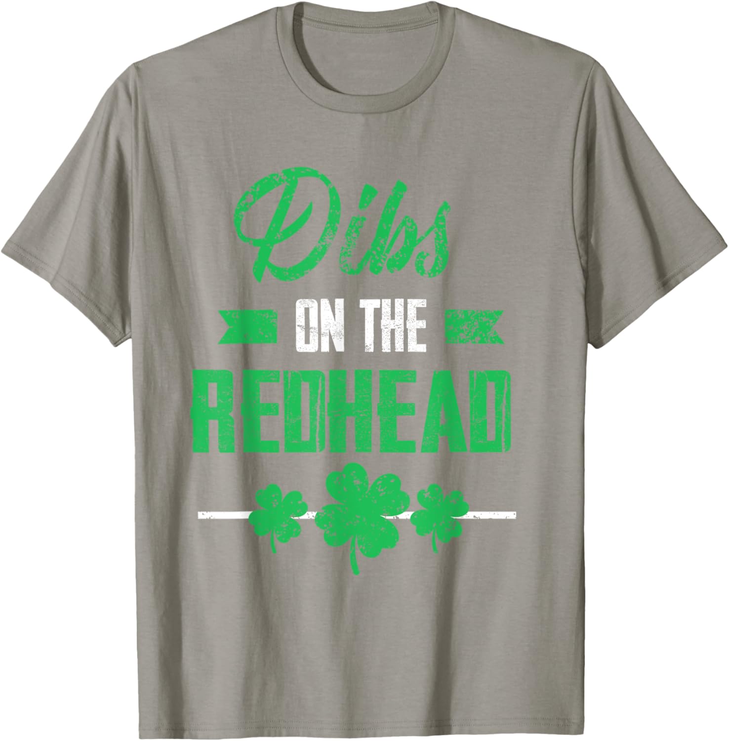 Dibs on the Redhead Shamrock Funny St Patricks Day T-Shirt for Laughs - 7