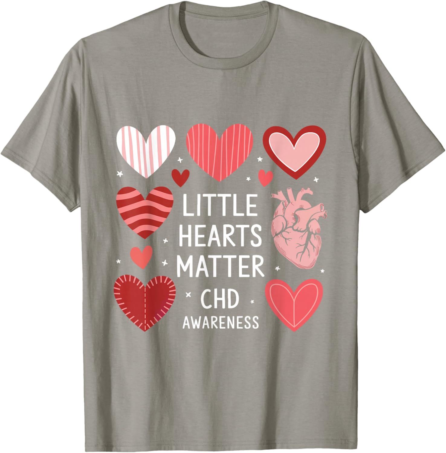 Heart Anatomy Valentine T-Shirt for CHD Awareness - Love with Purpose - 9