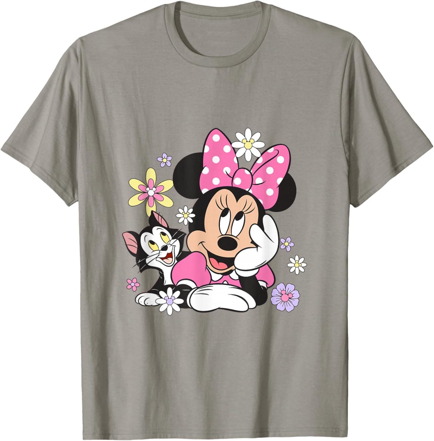Minnie Mouse Figaro Floral T-Shirt for Disney Fans and Fashion Lovers - 1
