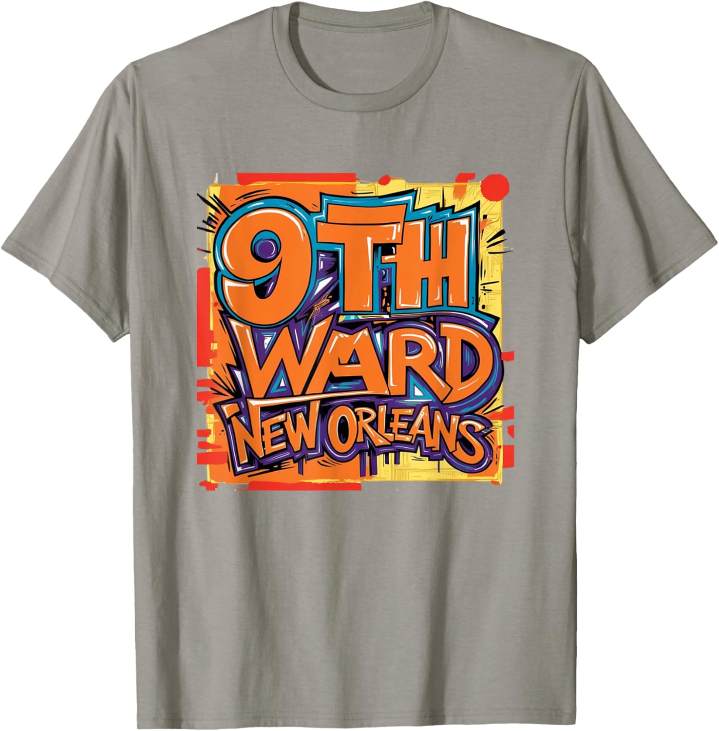 9th Ward Graffiti Art T-Shirt New Orleans Unique Style Clothing - 17