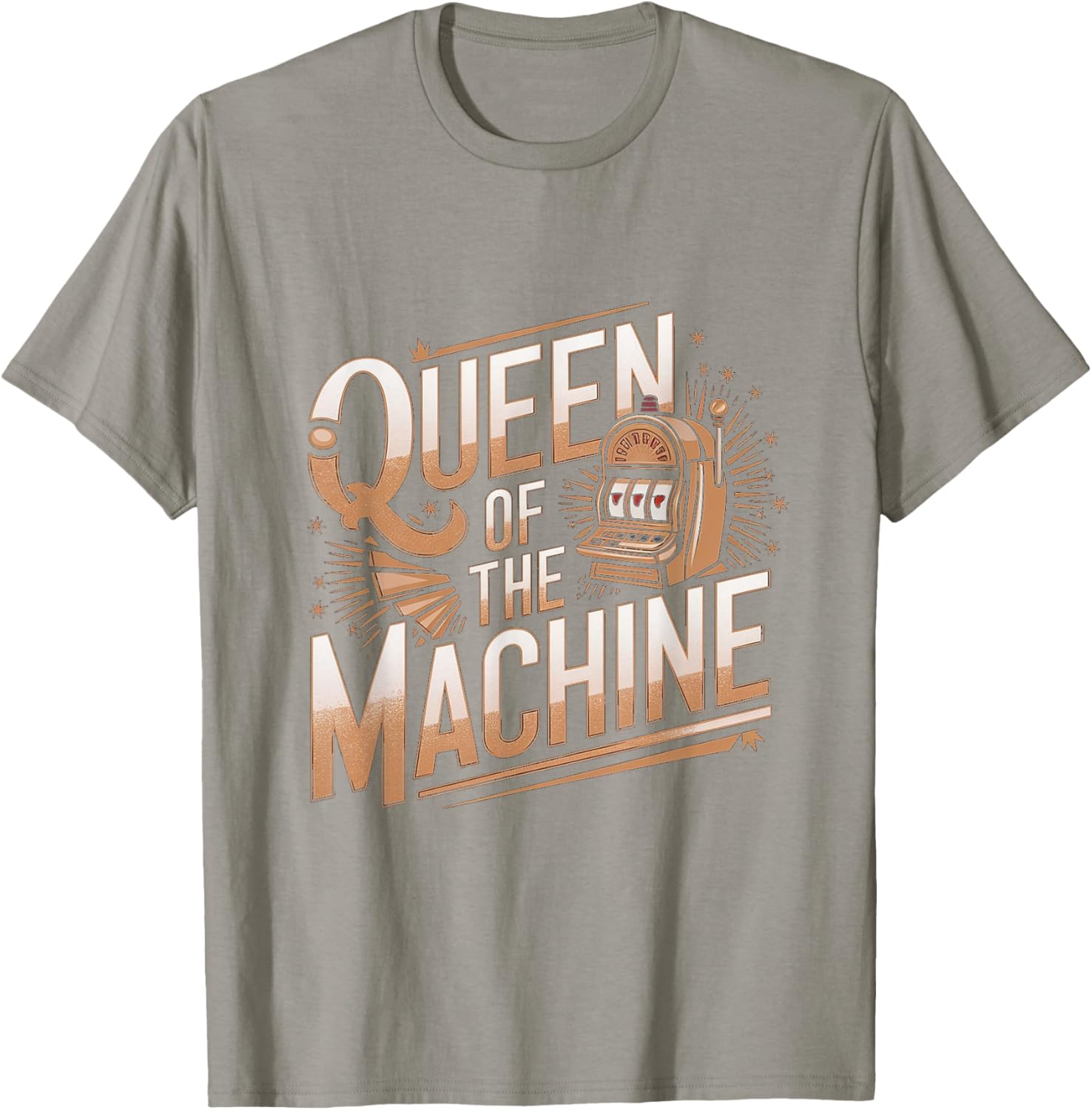 Queen of the Machine Funny Slot Machine Casino T-Shirt for Fun Lovers - 15