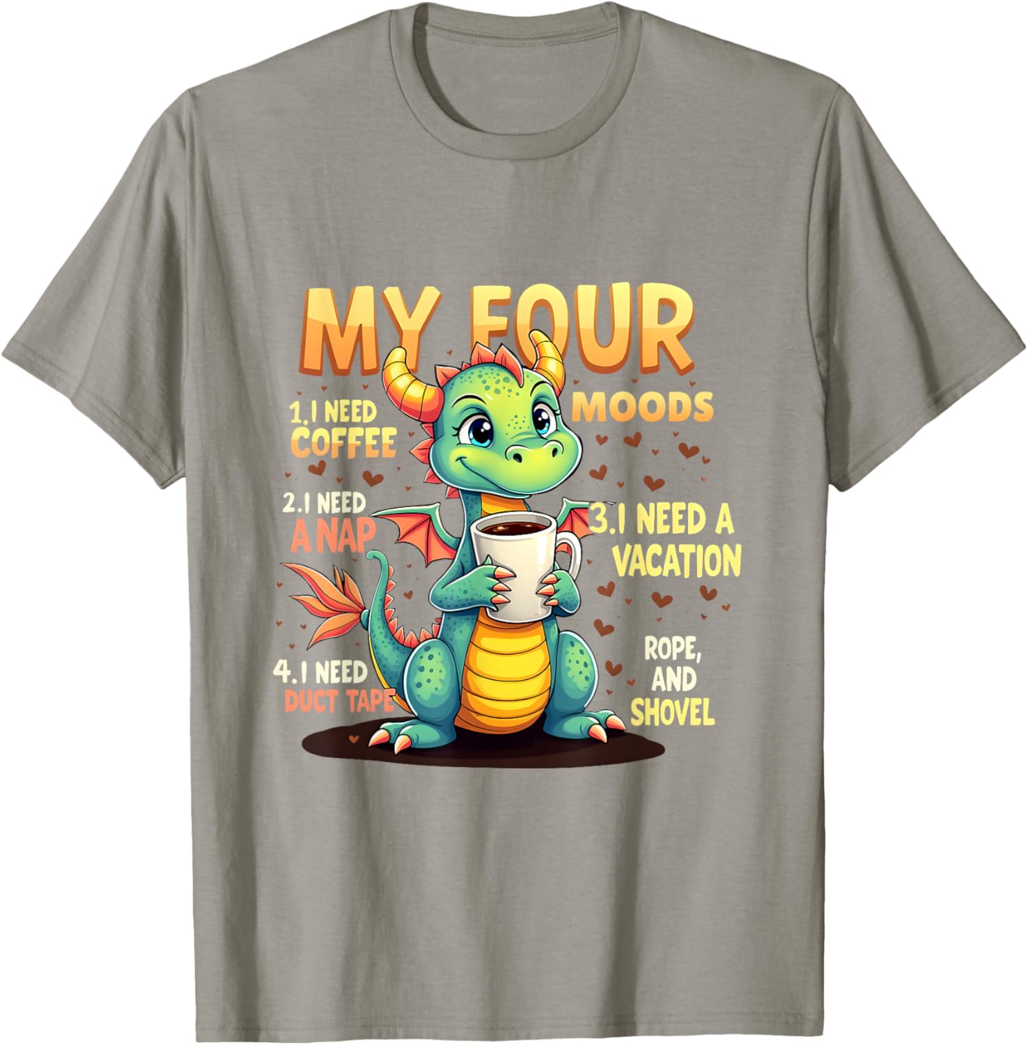 I Need A Nap Dragon Coffee Lover T-Shirt for Coffee Enthusiasts - 2