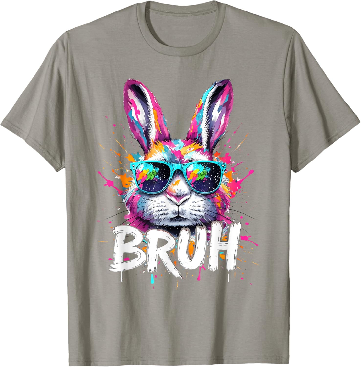 Funny Colorful Easter Bunny Eggs T-Shirt for Boys and Kids - 5