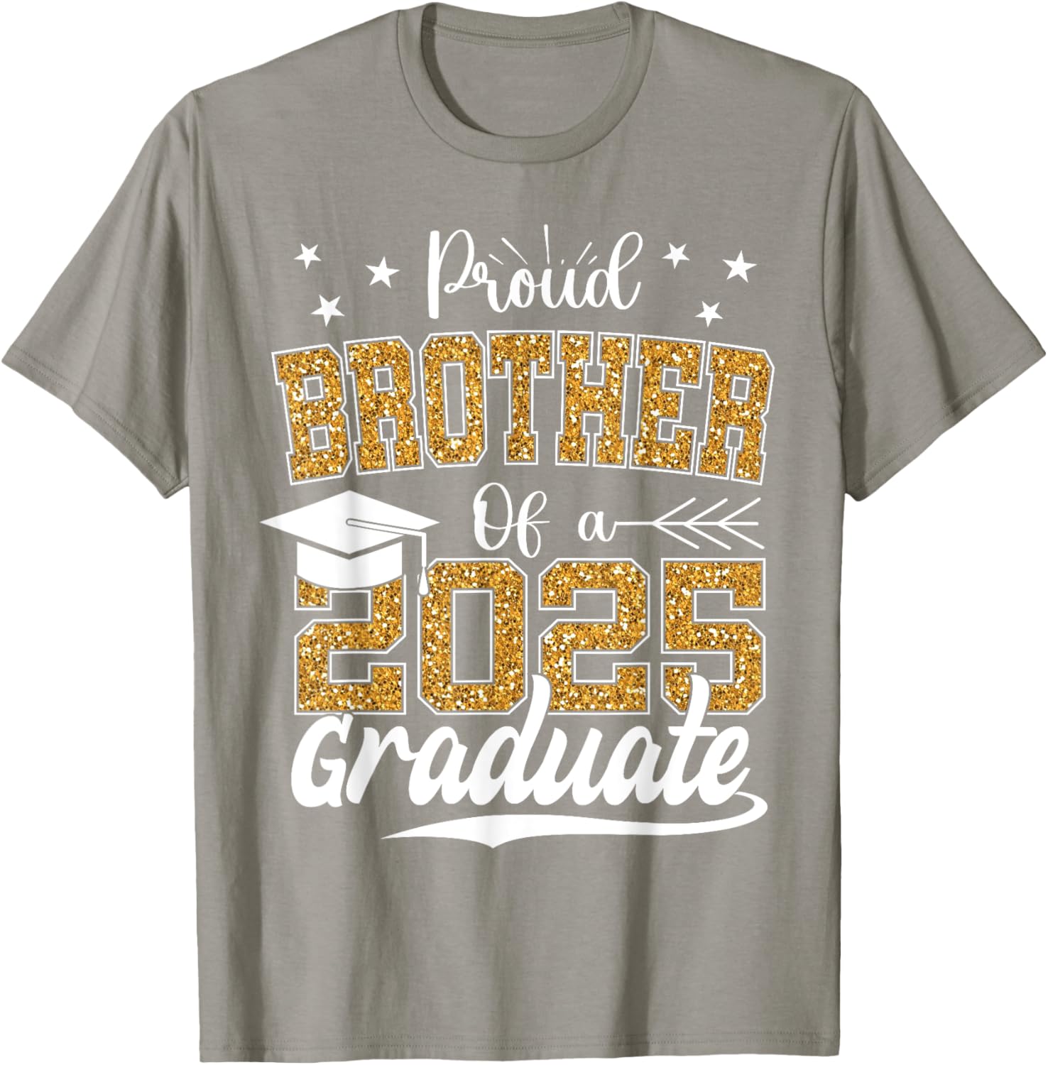 Proud Brother Class of 2025 Graduation T-Shirt for Celebrating Seniors - 6