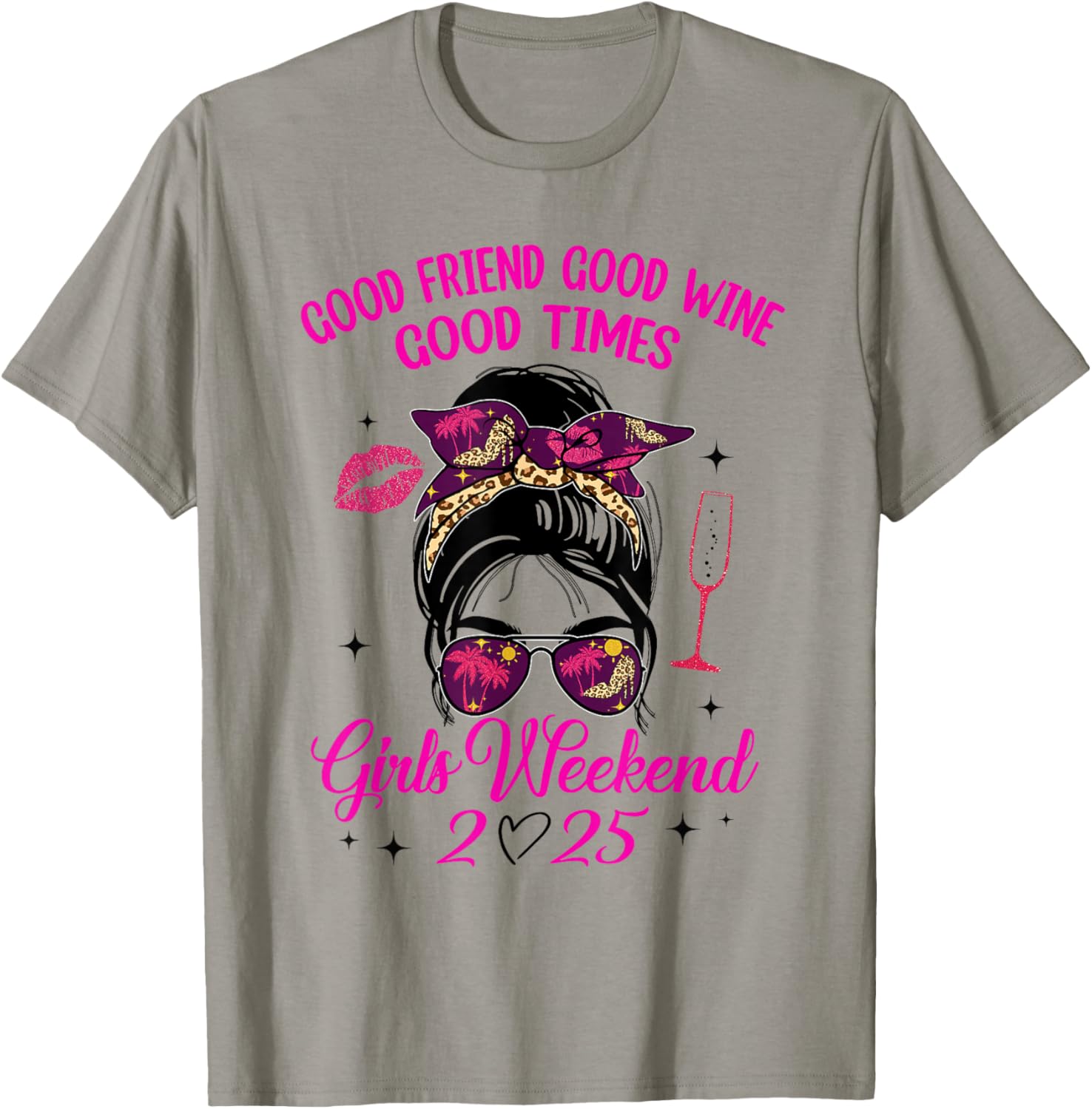 Girls Weekend 2025 Wine Vacay T-Shirt for Best Friends Trip Fun - 8