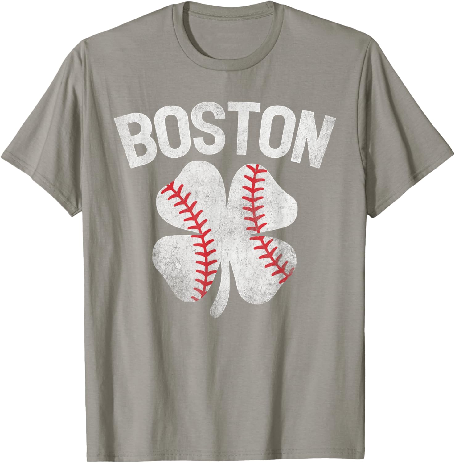 Boston St Patrick's Day Shamrock Clover Baseball T-Shirt for Celebrations - 7