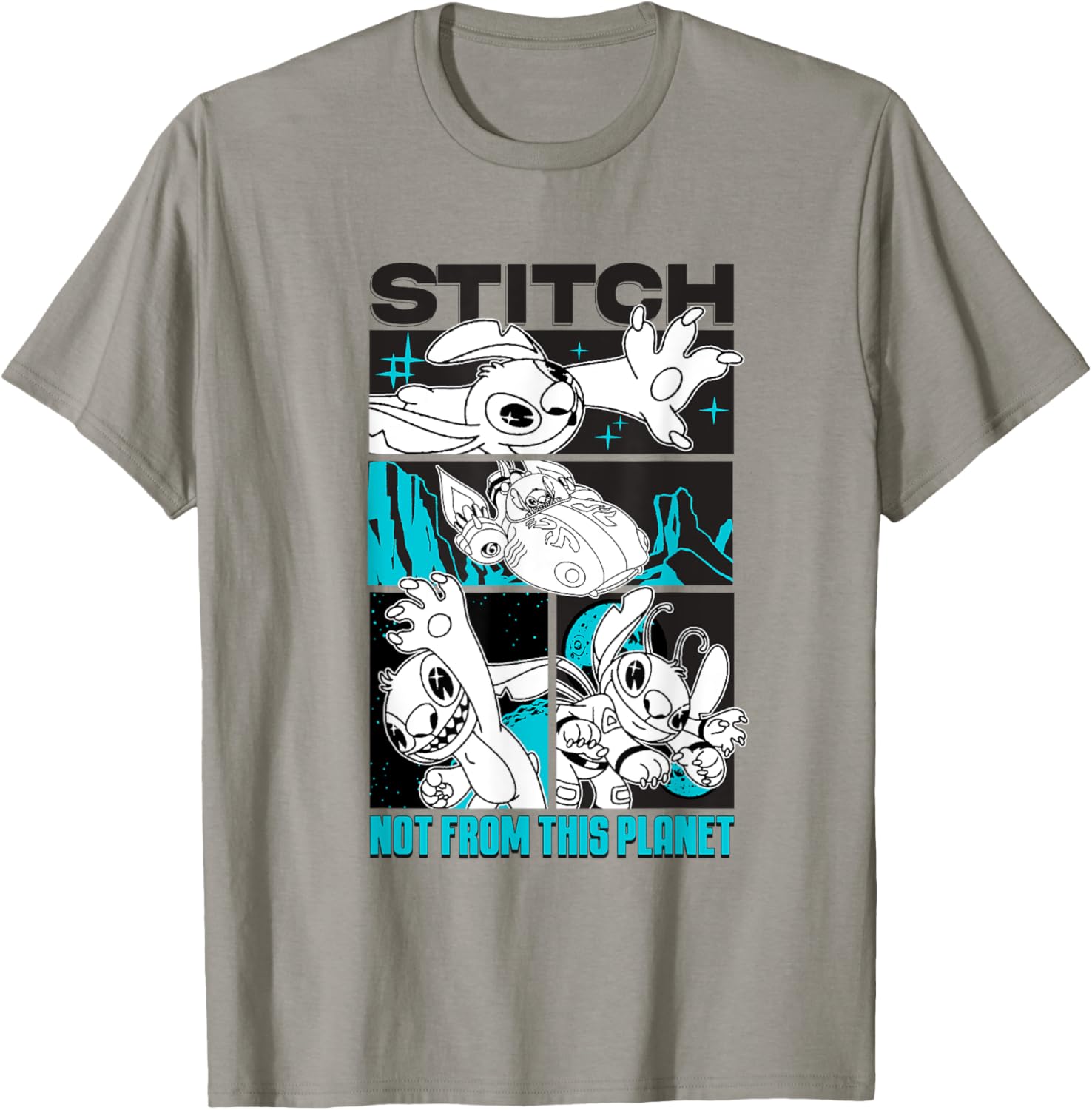 Disney Lilo and Stitch Not from This Planet Neon T-Shirt for Fun Fans - 6
