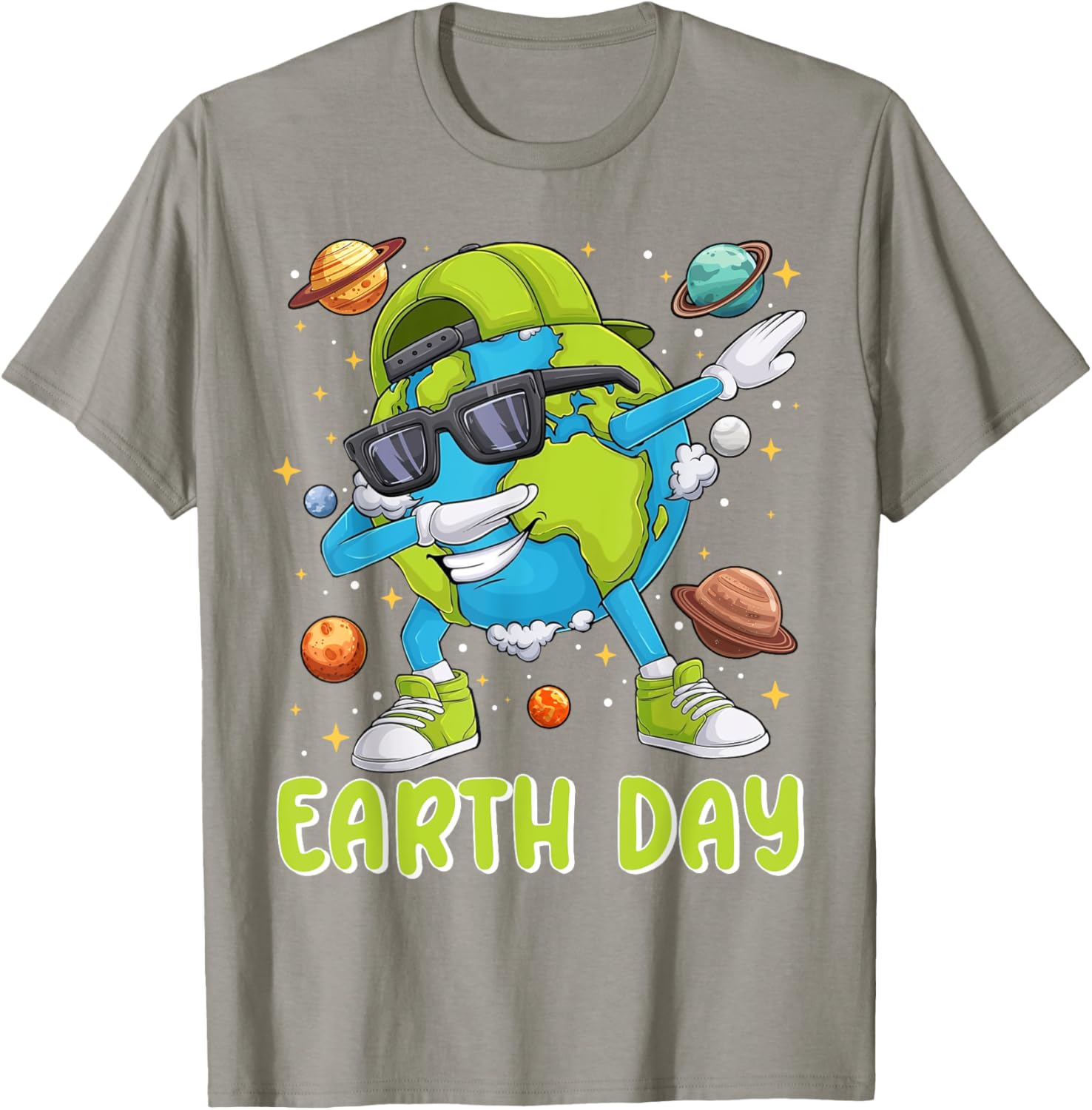 Cute Dabbing Earth Day 2025 T-Shirt for Kids and Toddlers - 9