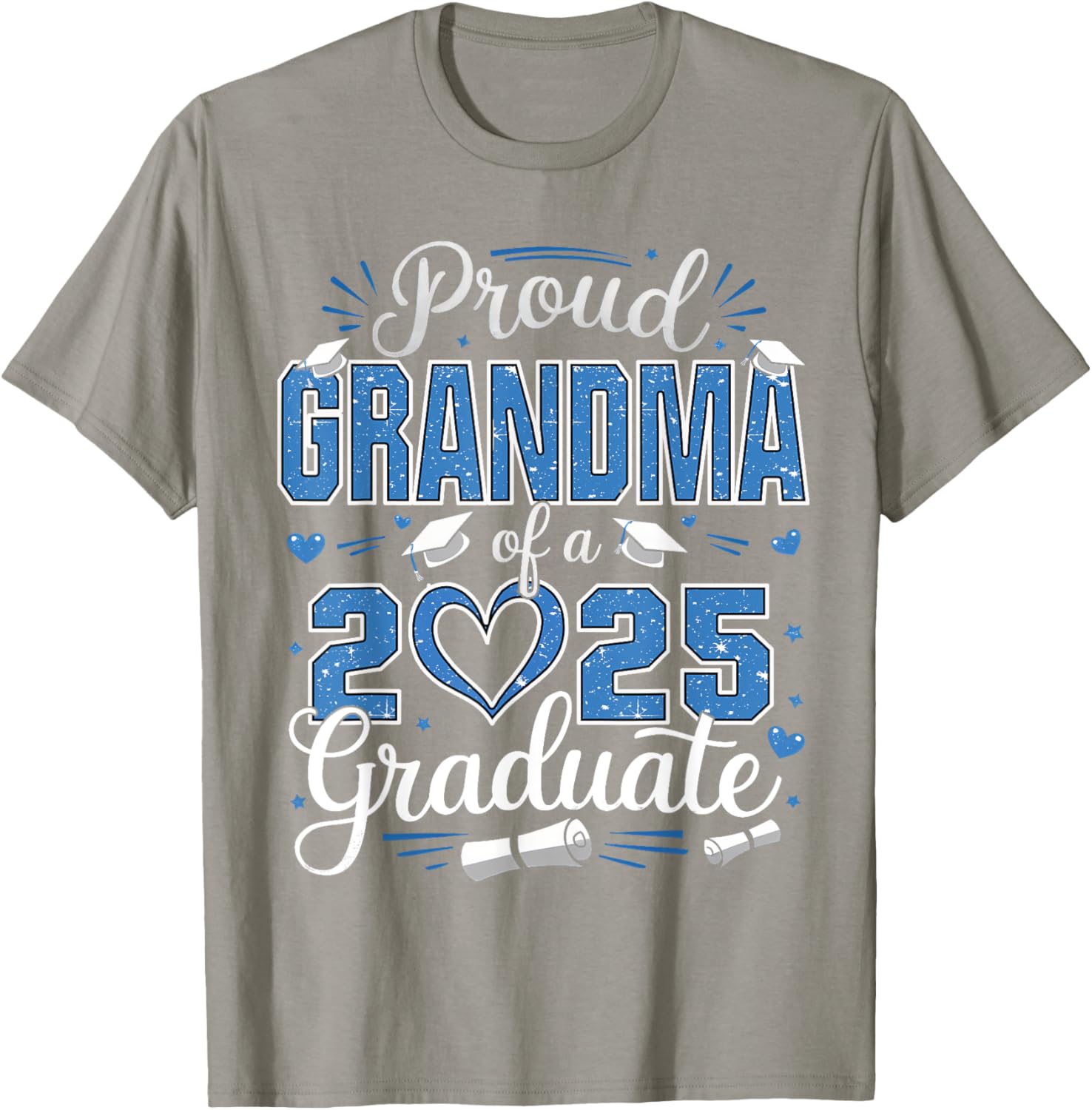 Proud Grandma Of A Class Of 2025 Graduate Senior T-Shirt for Women - 24